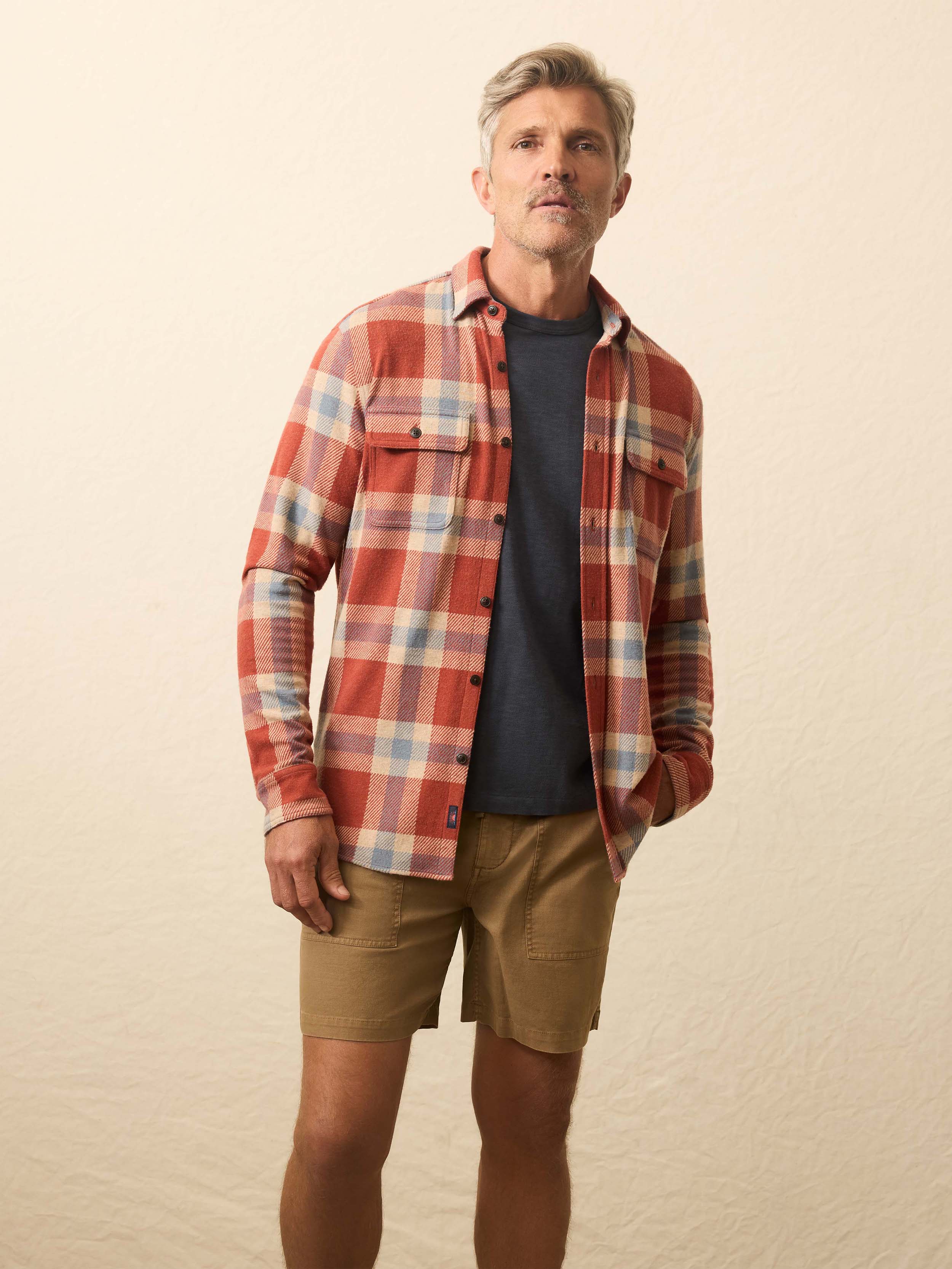 Legend™ Sweater Shirt - Copper Falls Plaid | Faherty Brand