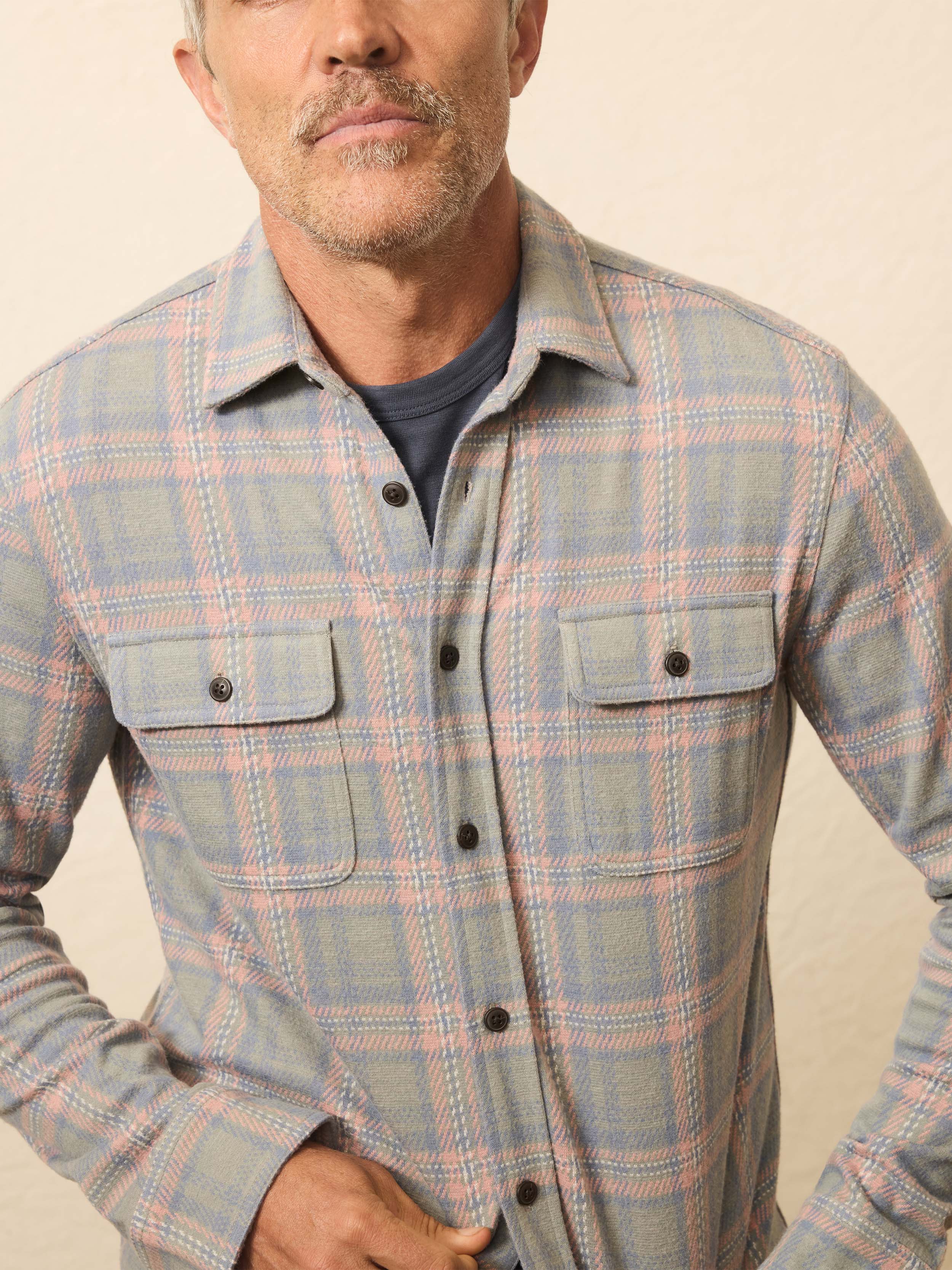 Legend™ Sweater Shirt - Forest Rose Plaid | Faherty Brand