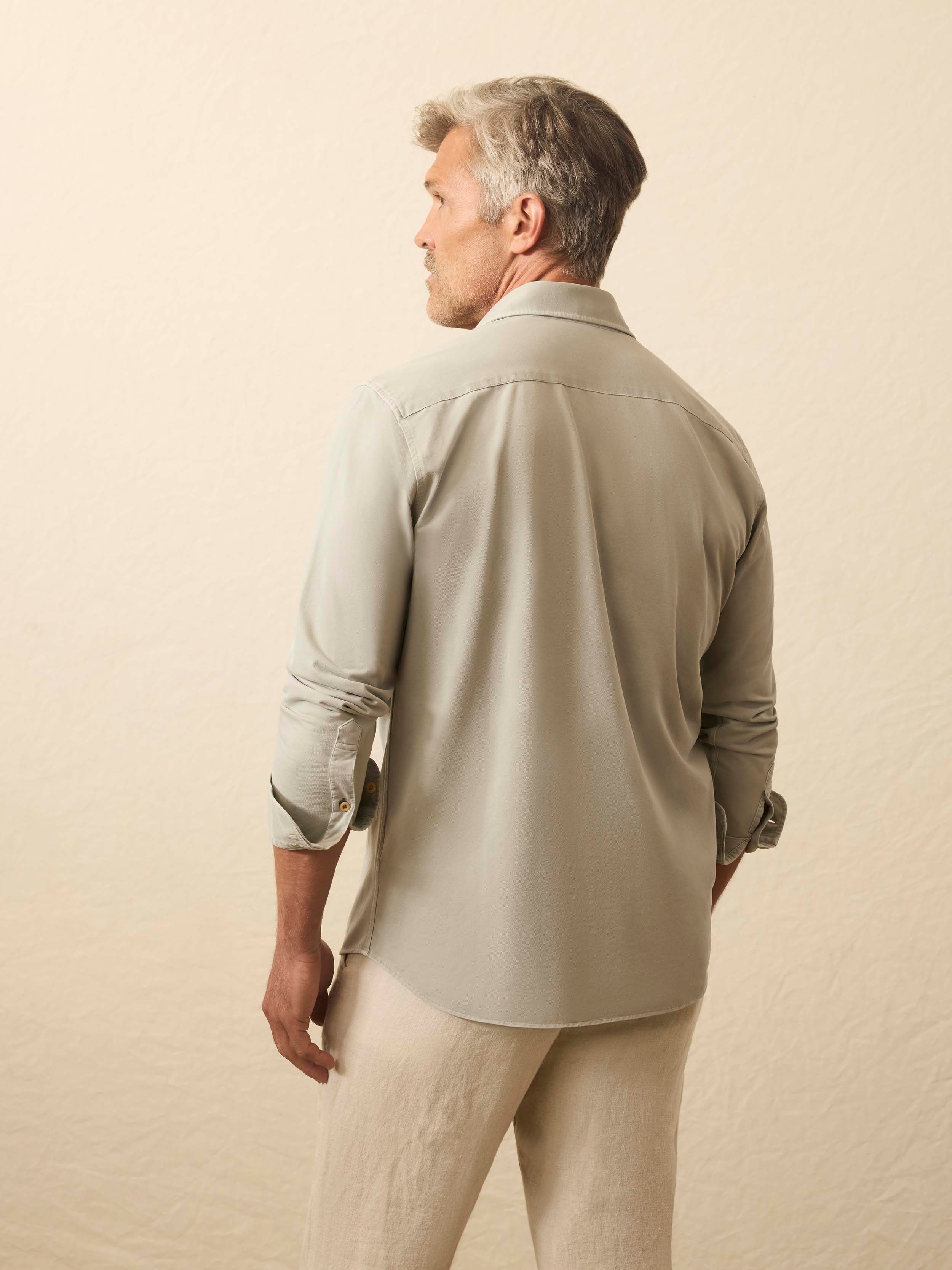 Costa Pique Shirt - Coastal Sage | Faherty Brand