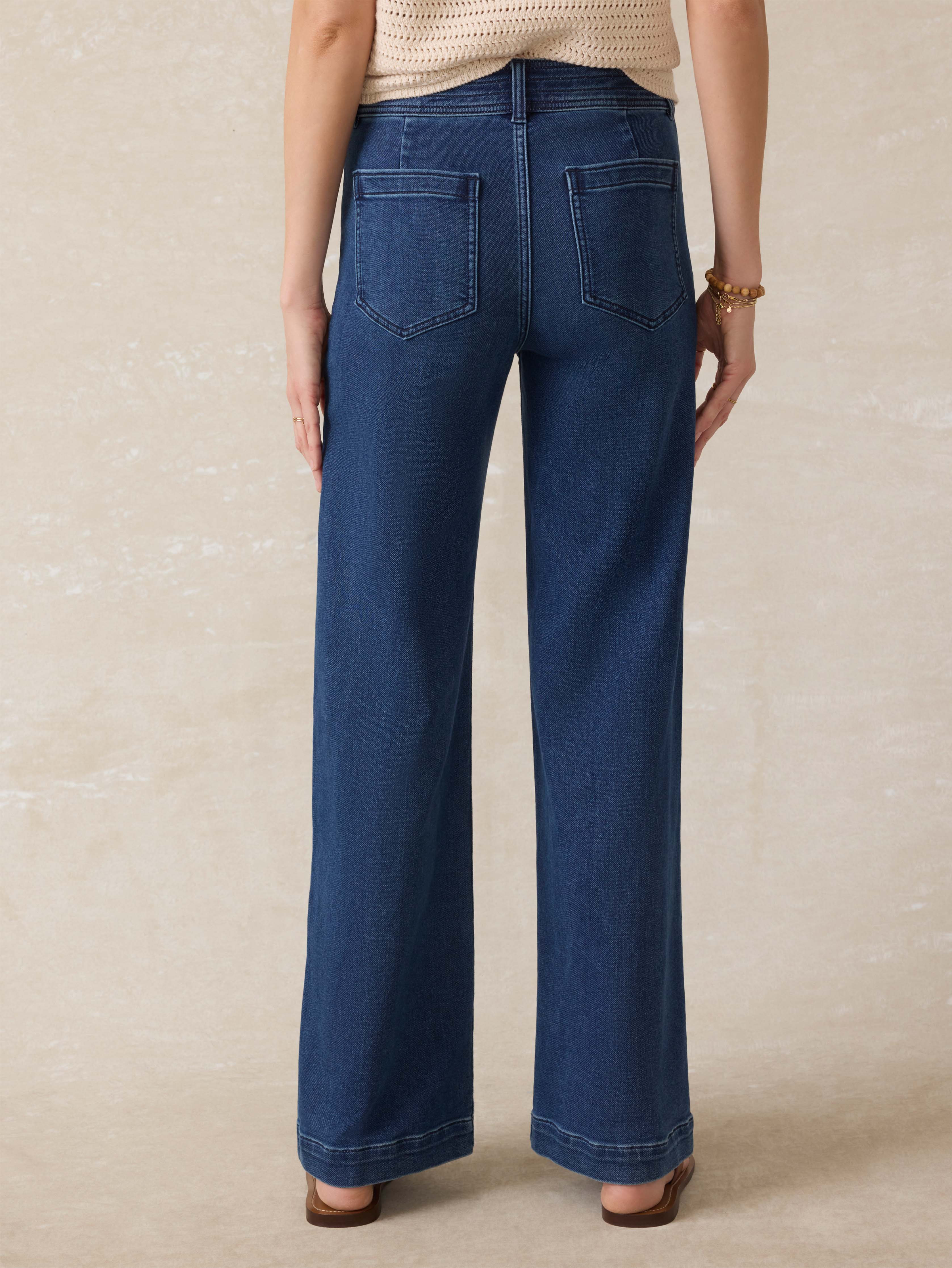 Stretch Terry Harbor Pant - Creekstone Wash | Faherty Brand