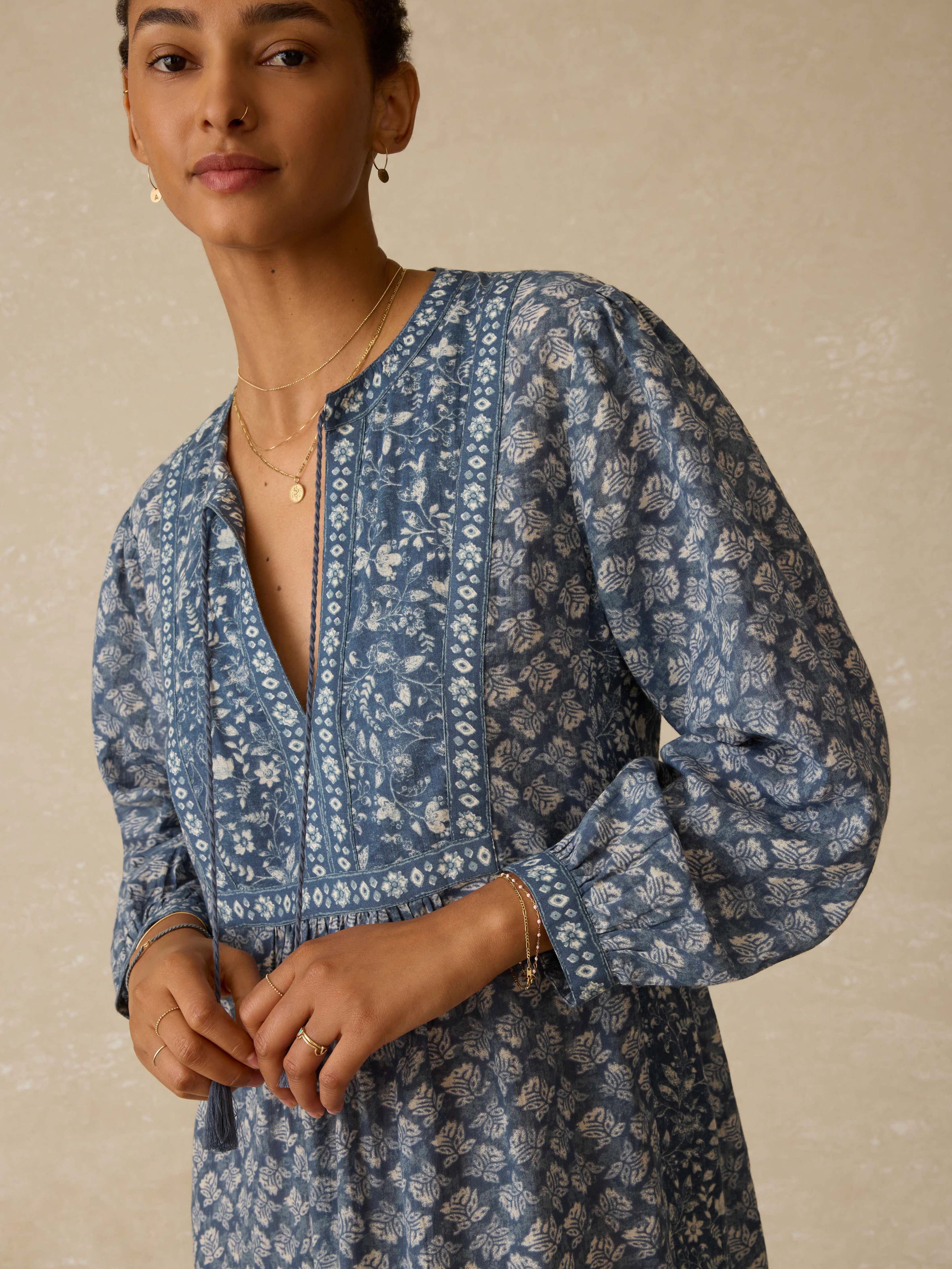 Sandy Cove Coverup - Oceanview Blossom | Faherty Brand