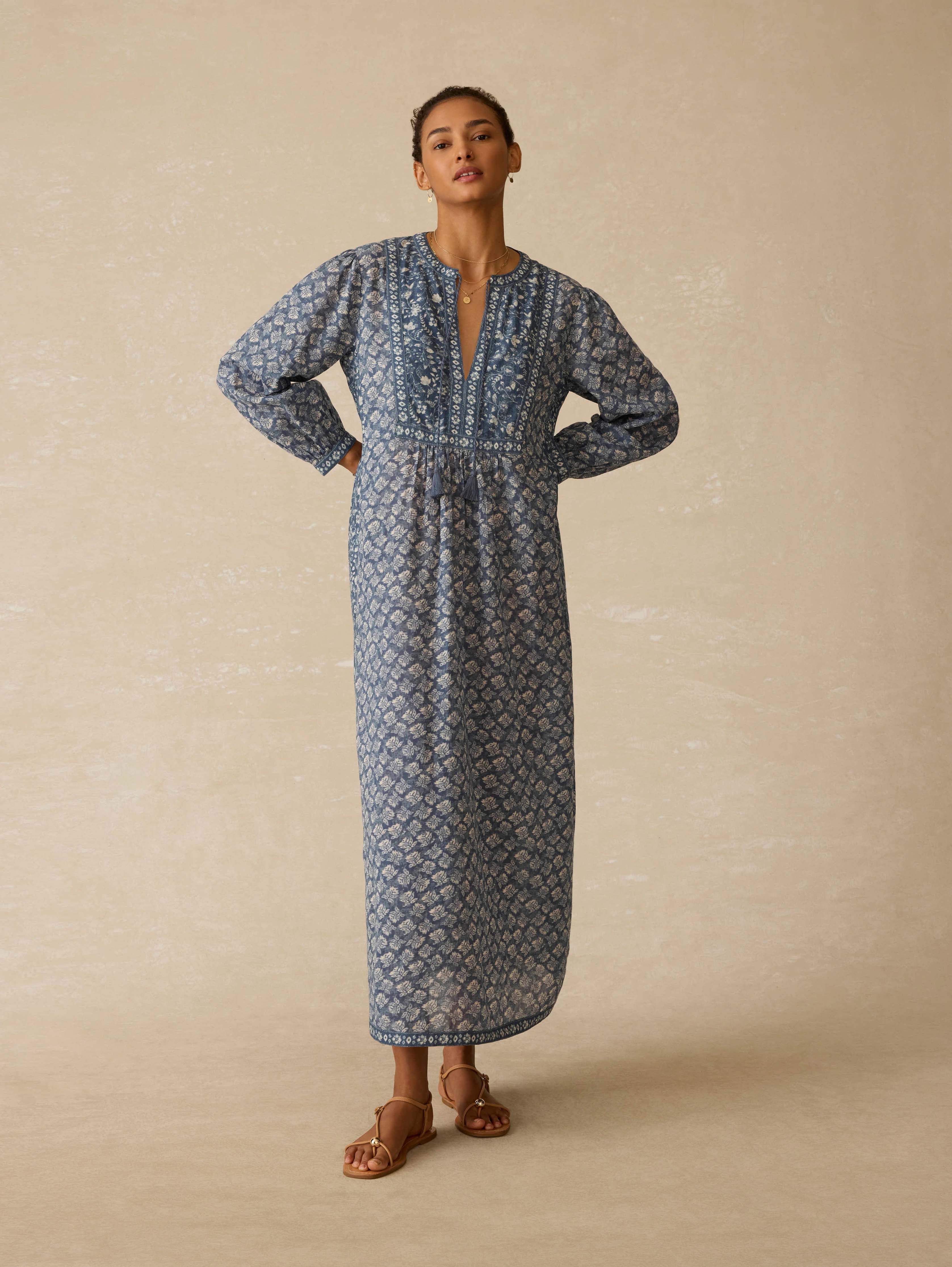 Sandy Cove Coverup - Oceanview Blossom | Faherty Brand