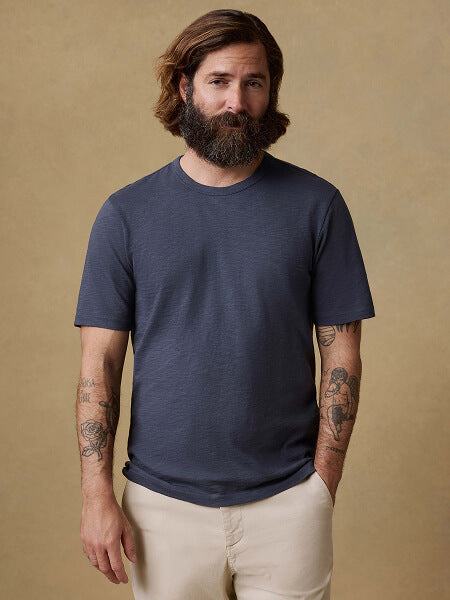 Male model wearing sunwashed tee