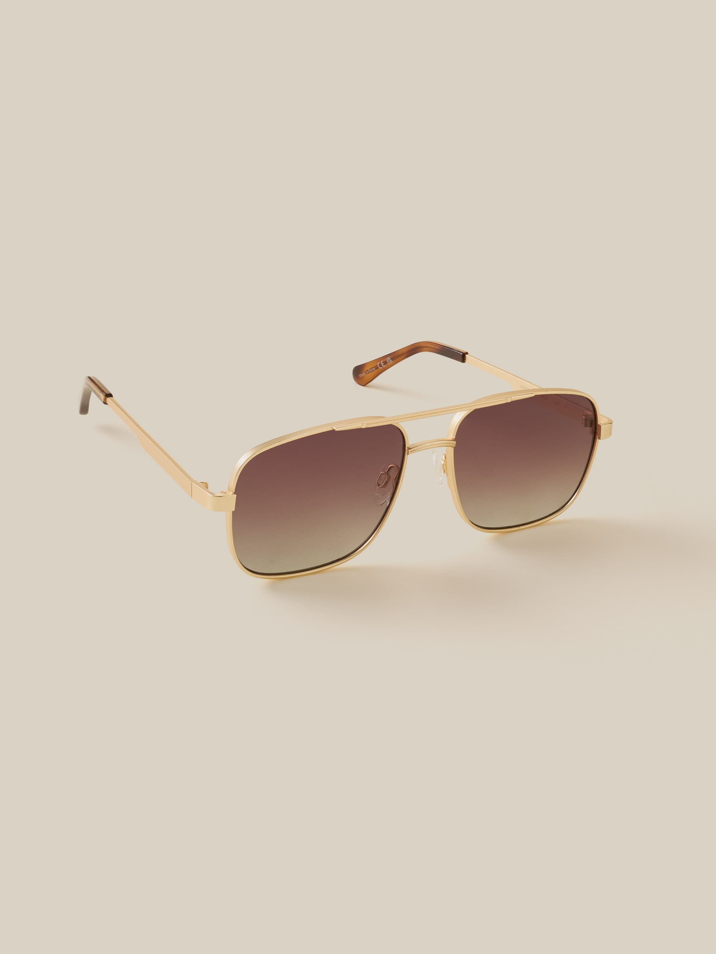 Waverly Sunglasses - Satin Gold | Faherty Brand