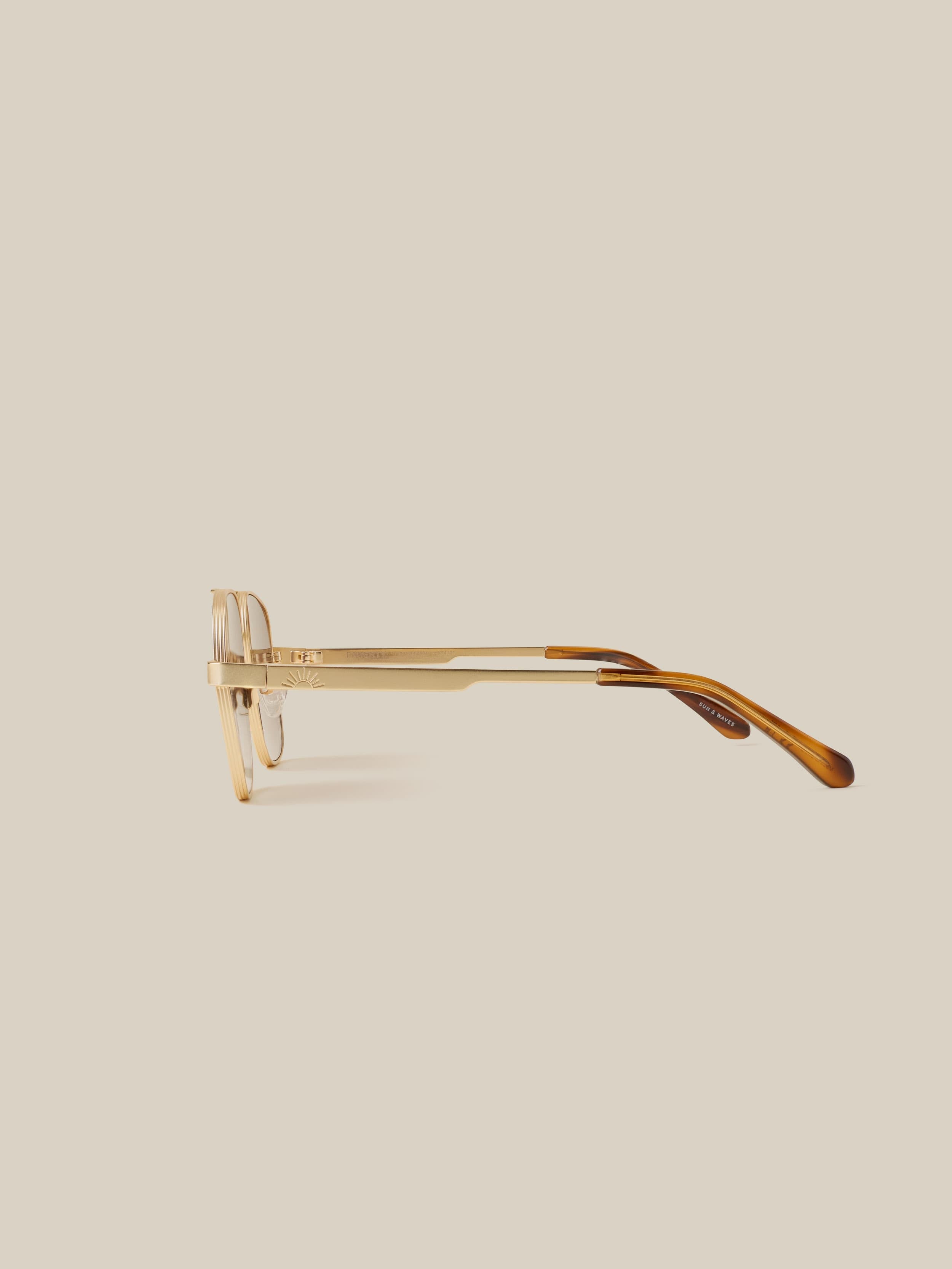 Waverly Sunglasses - Satin Gold | Faherty Brand