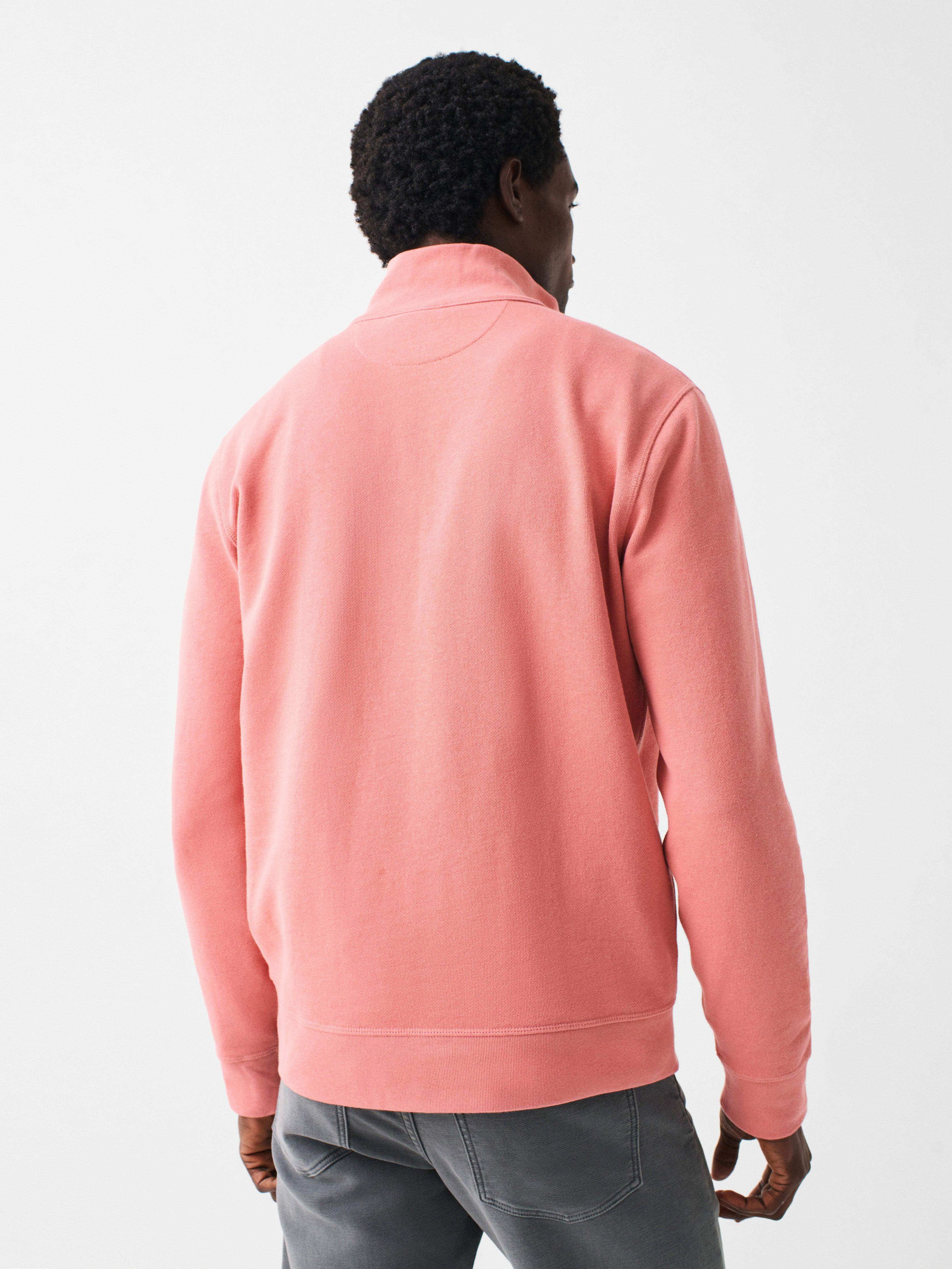 Charleston Long- Sleeve Terry Quarter- Zip - Faded Flag