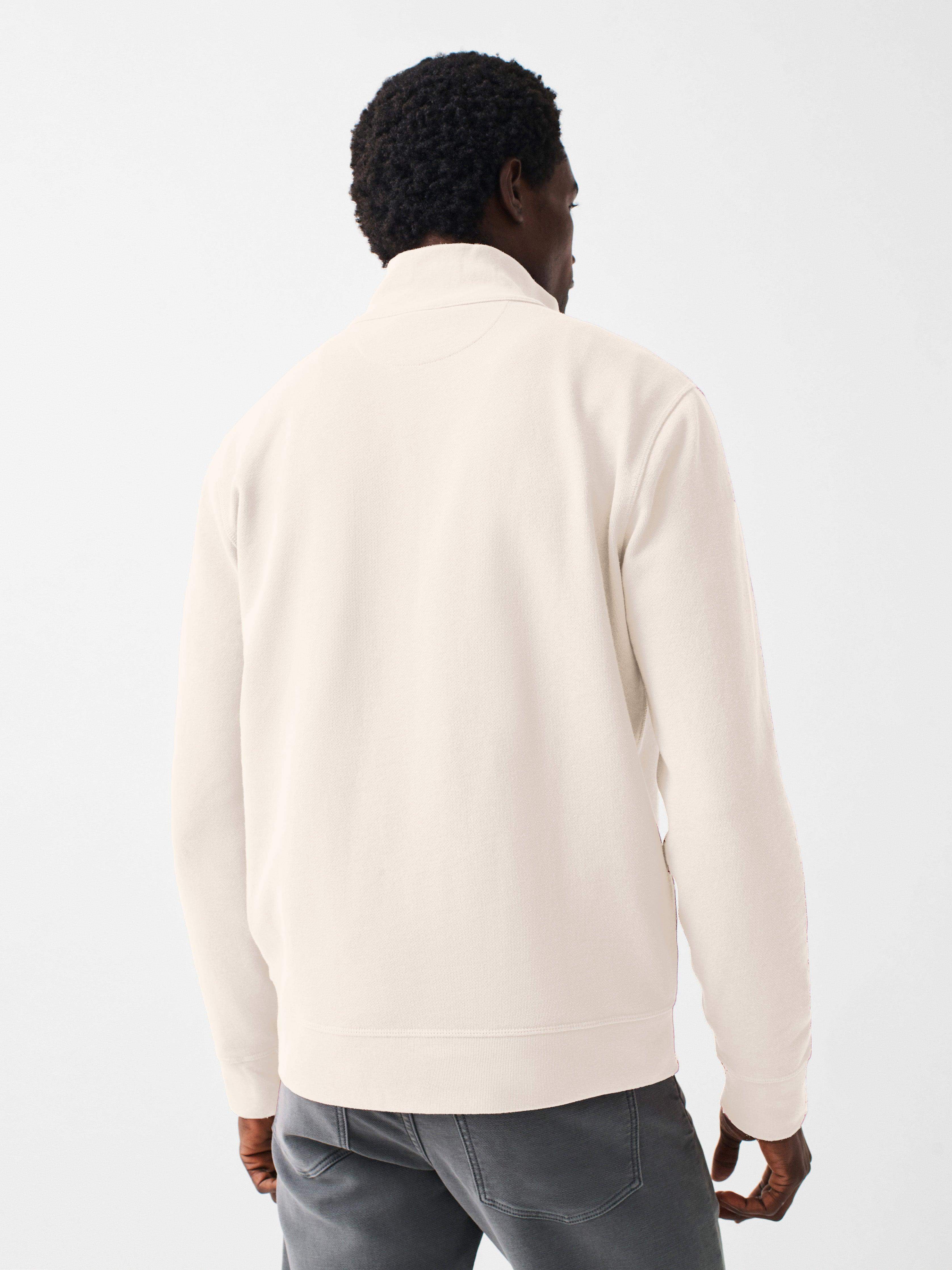 Amagansett Long-Sleeve Terry Quarter-Zip - Solar White | Faherty Brand