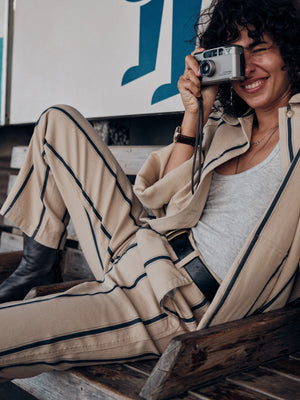 Tideweave Dockside Pant - Saddle Ridge Stripe