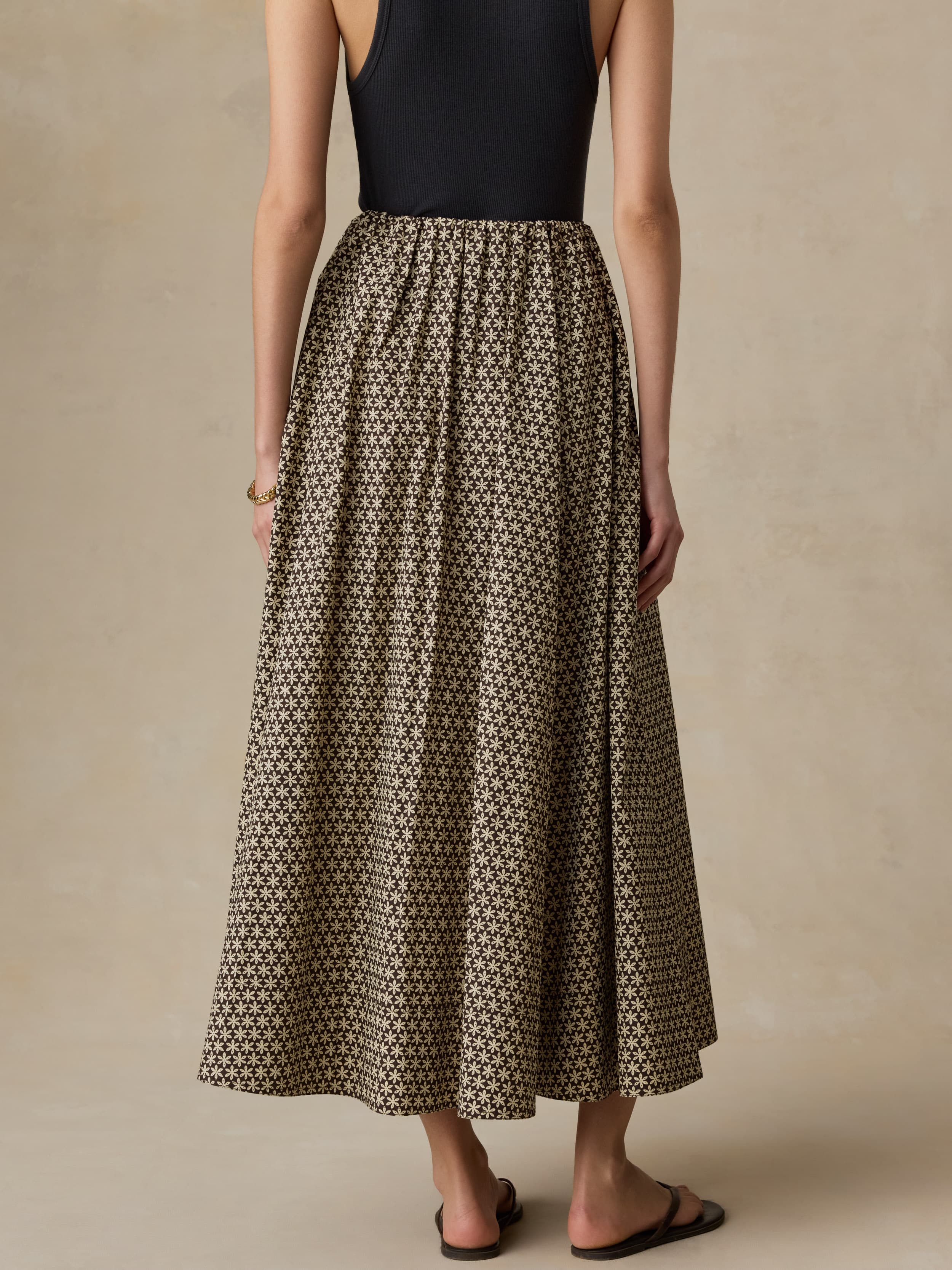 Coastal Poplin Nera Skirt - Bloom Trail Floral | Faherty Brand