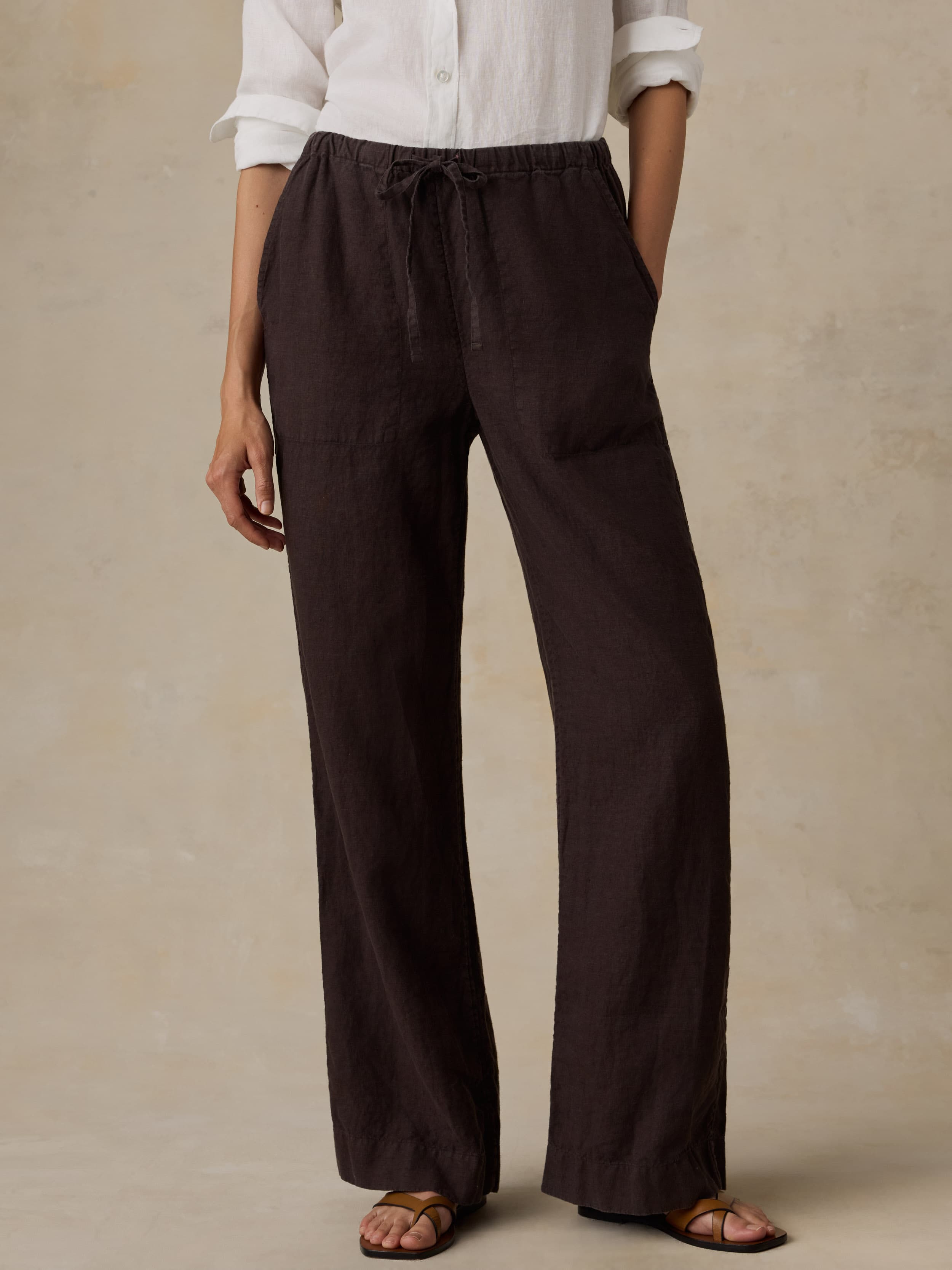Laidback Linen Pant - Demitasse