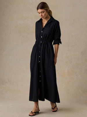 Heirloom Dobby Catalina Dress - Black