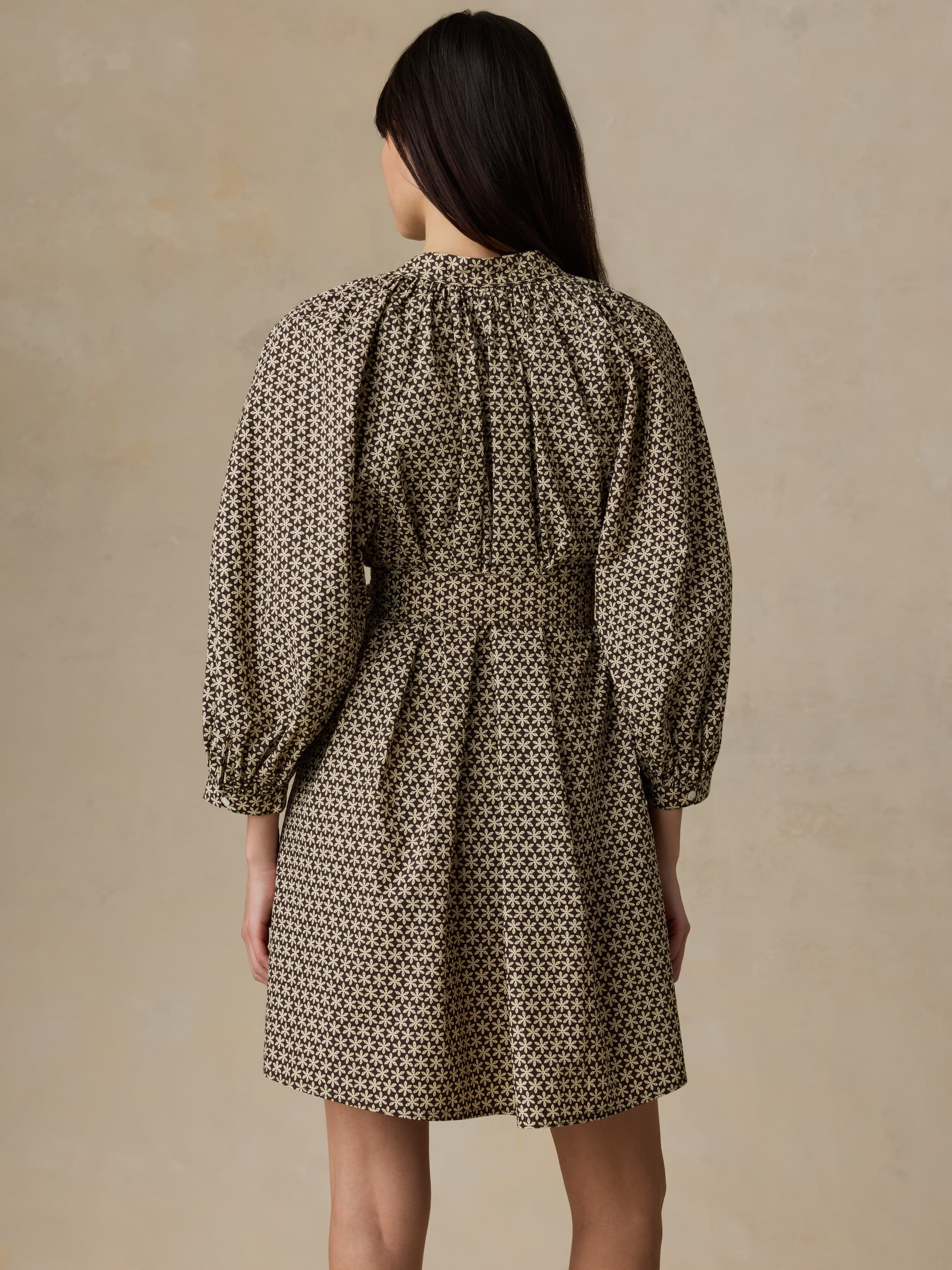 Coastal Poplin Kaia Mini Dress - Bloom Trail Floral | Faherty Brand