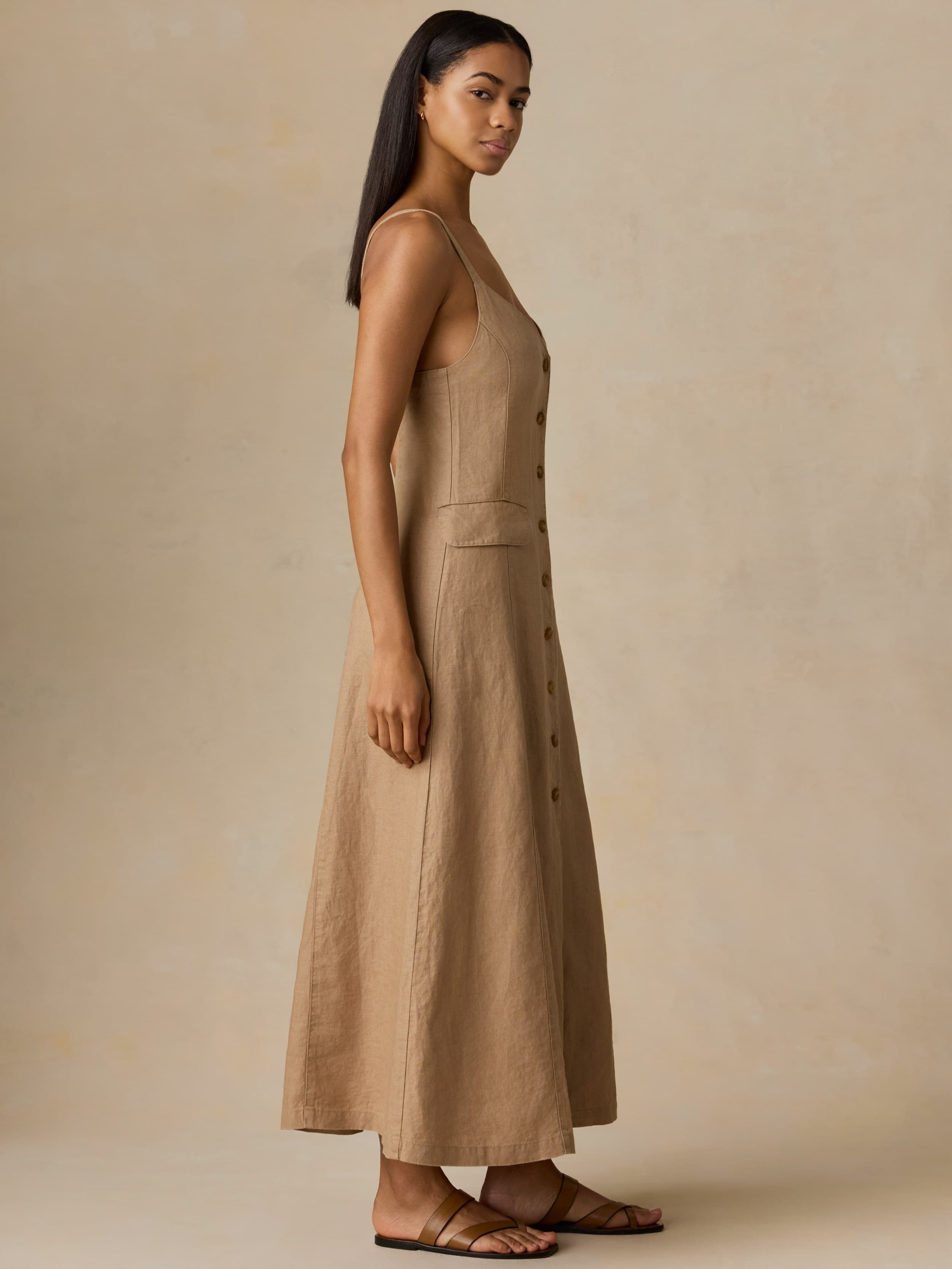 Sun Strider Milo Dress - Acorn | Faherty Brand