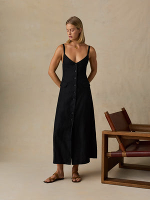 Sun Strider Milo Dress - Black
