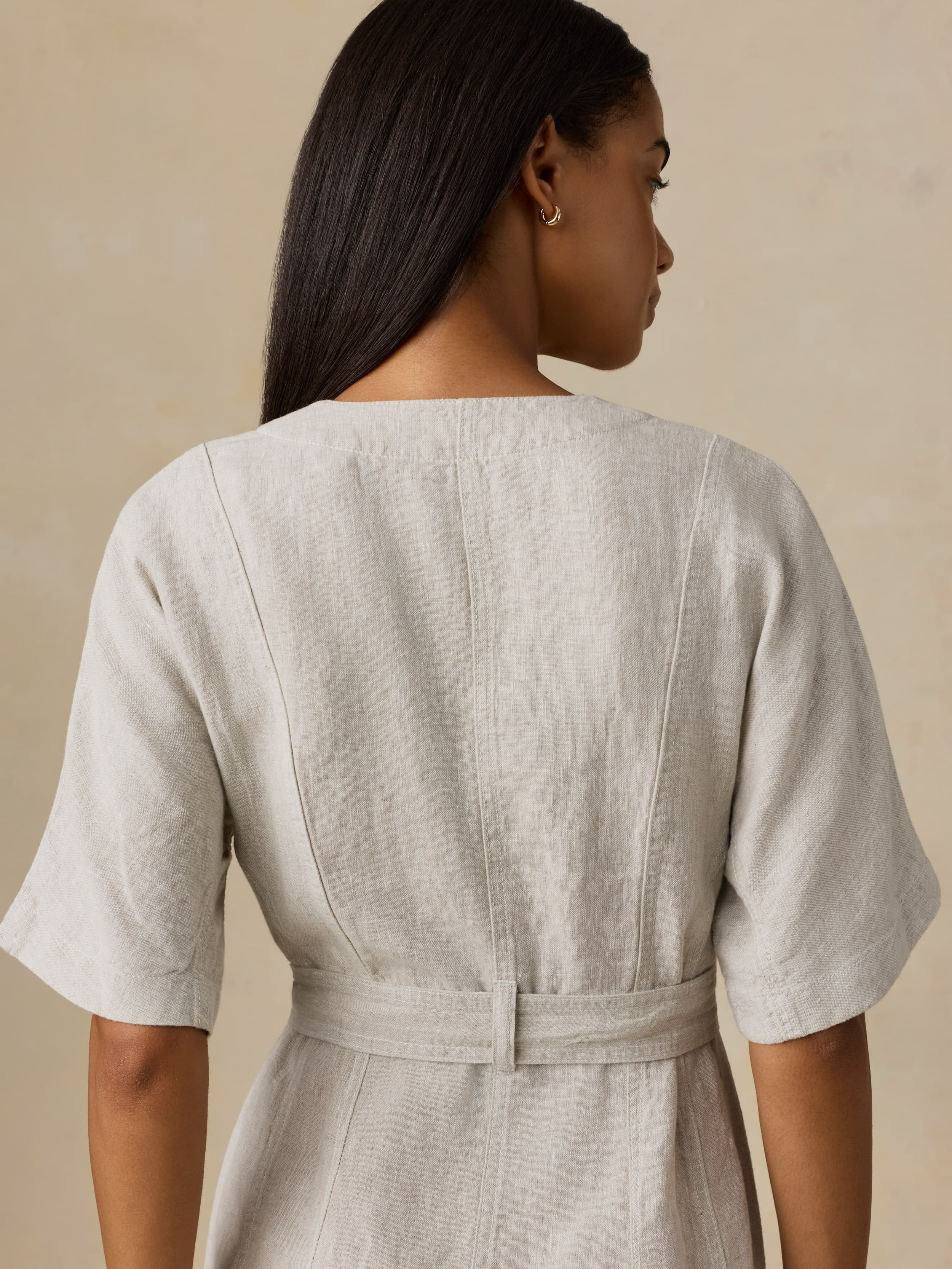 Sun Strider Camille Mini Dress - Flax | Faherty Brand