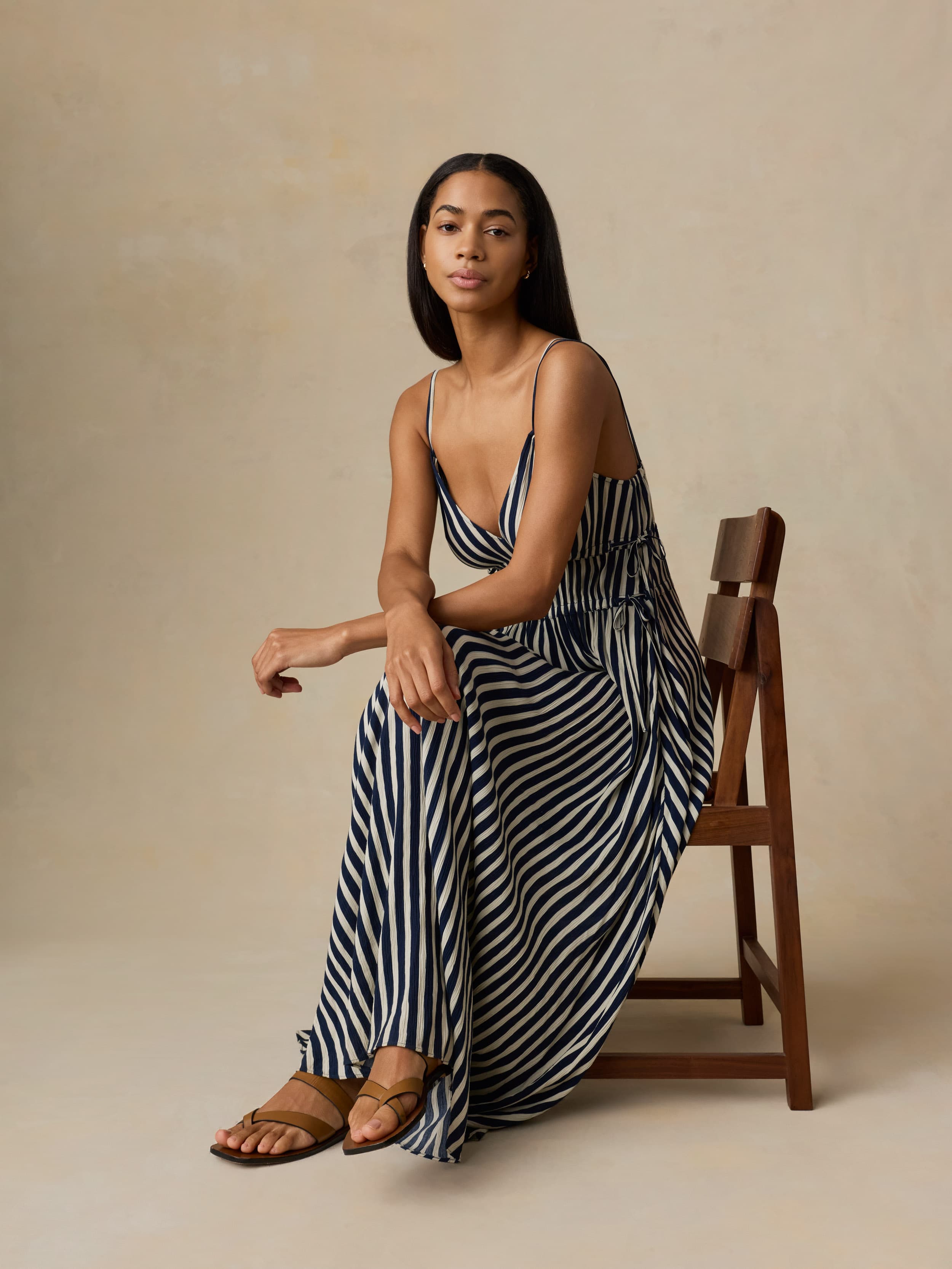 Sunbeam Dress - Spellbound Coastal Stripe | Faherty Brand