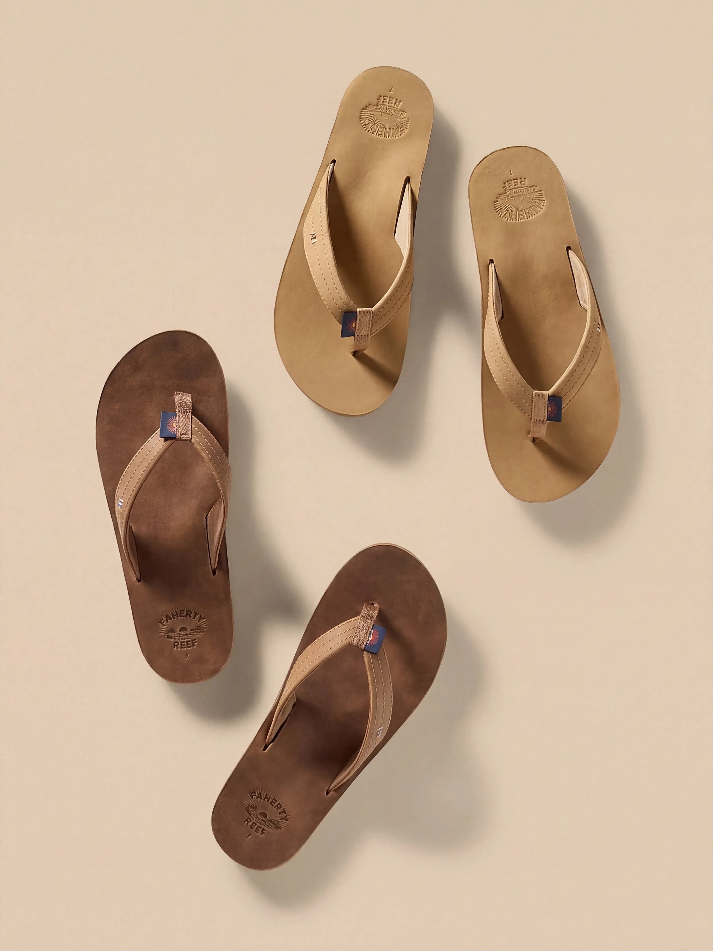 Faherty X REEF Drift Away Flip Flop - Dark Brown | Faherty Brand