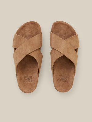 Women's Low Tide Suede Slide - Tan