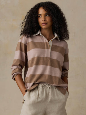 Legend™ Sweater Rugby Popover - Solar Sands Stripe