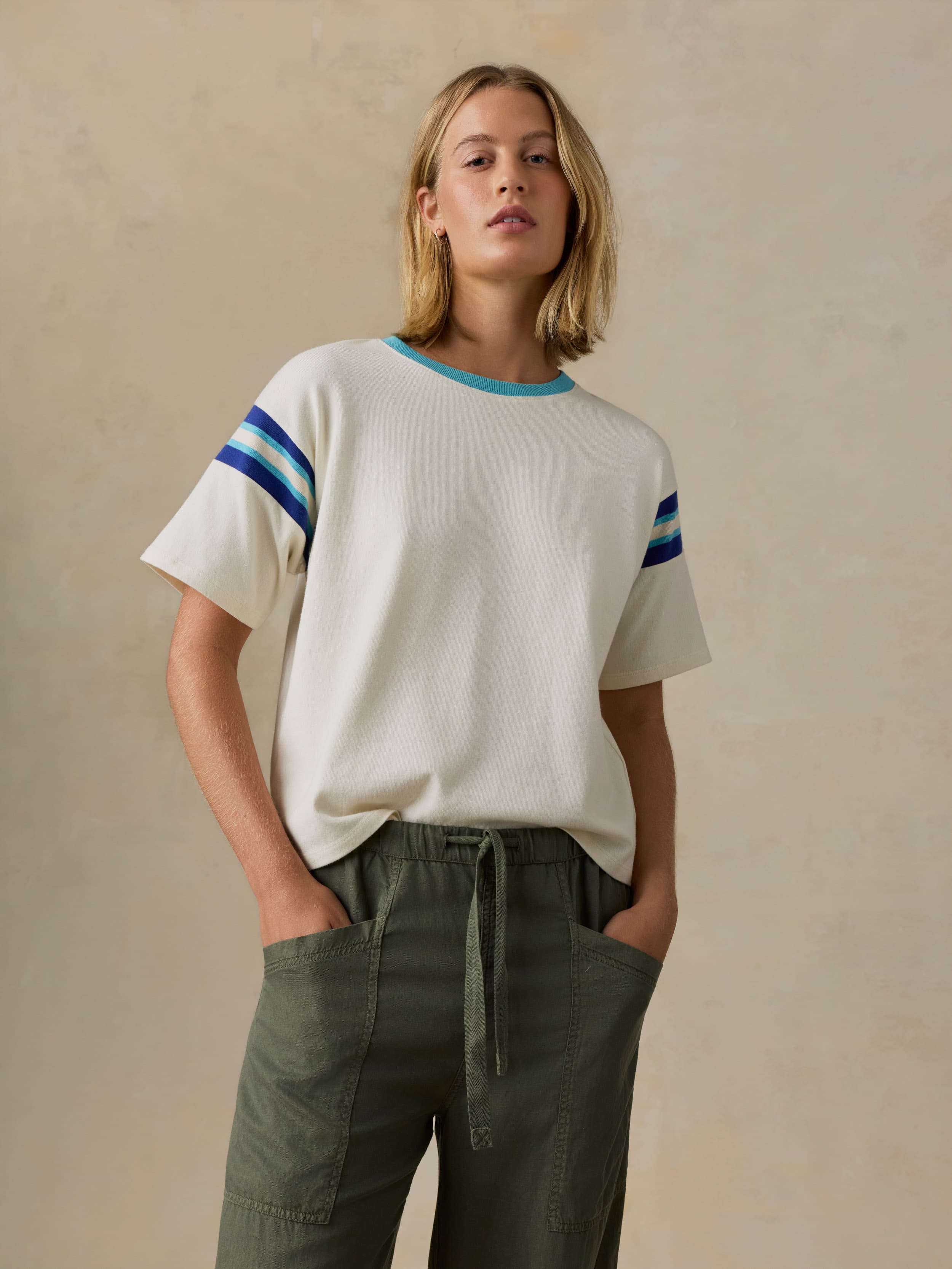 Sport Jersey Throwback Tee - Seaside Varsity | Faherty Brand