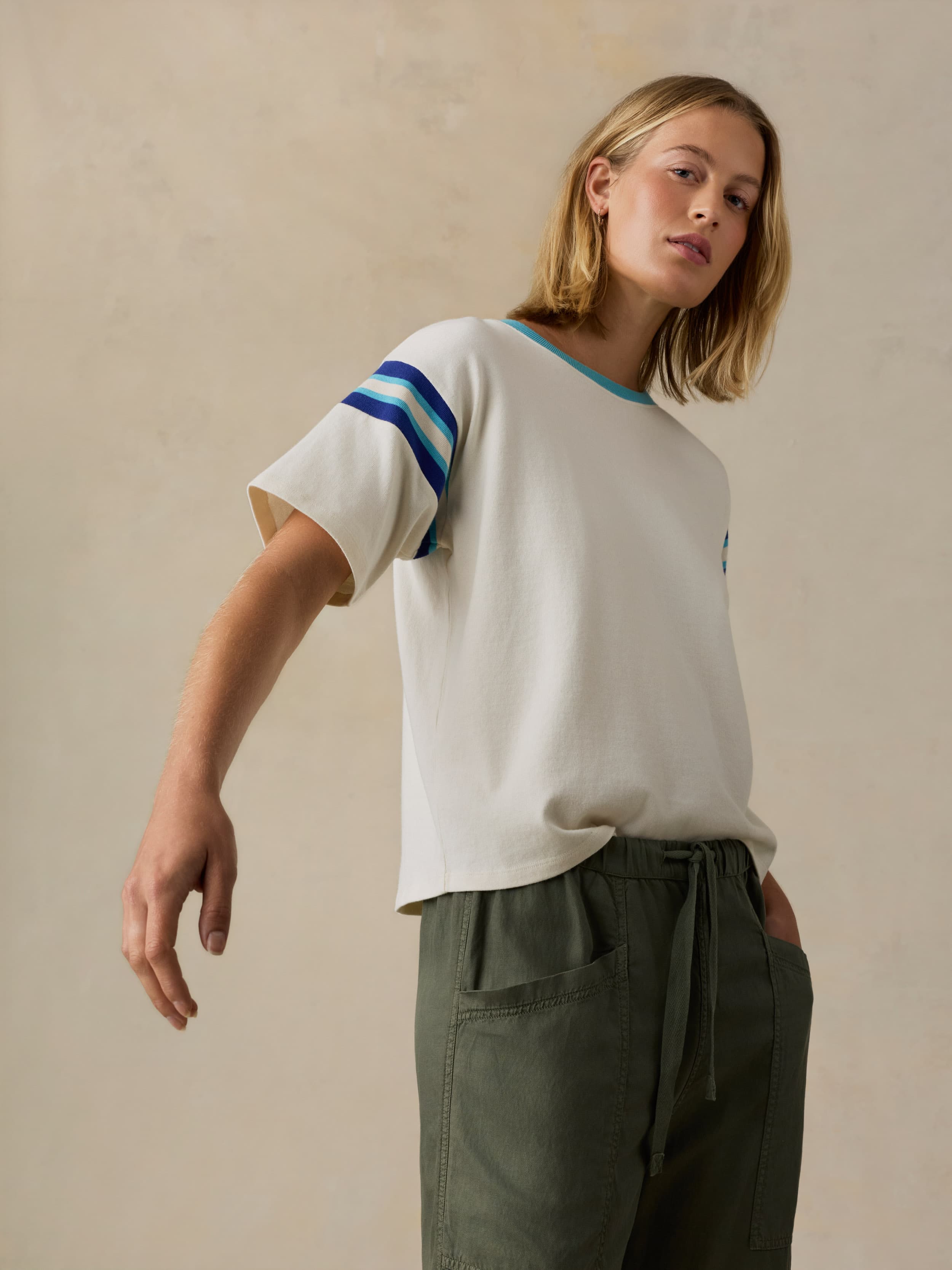 Sport Jersey Throwback Tee - Seaside Varsity | Faherty Brand