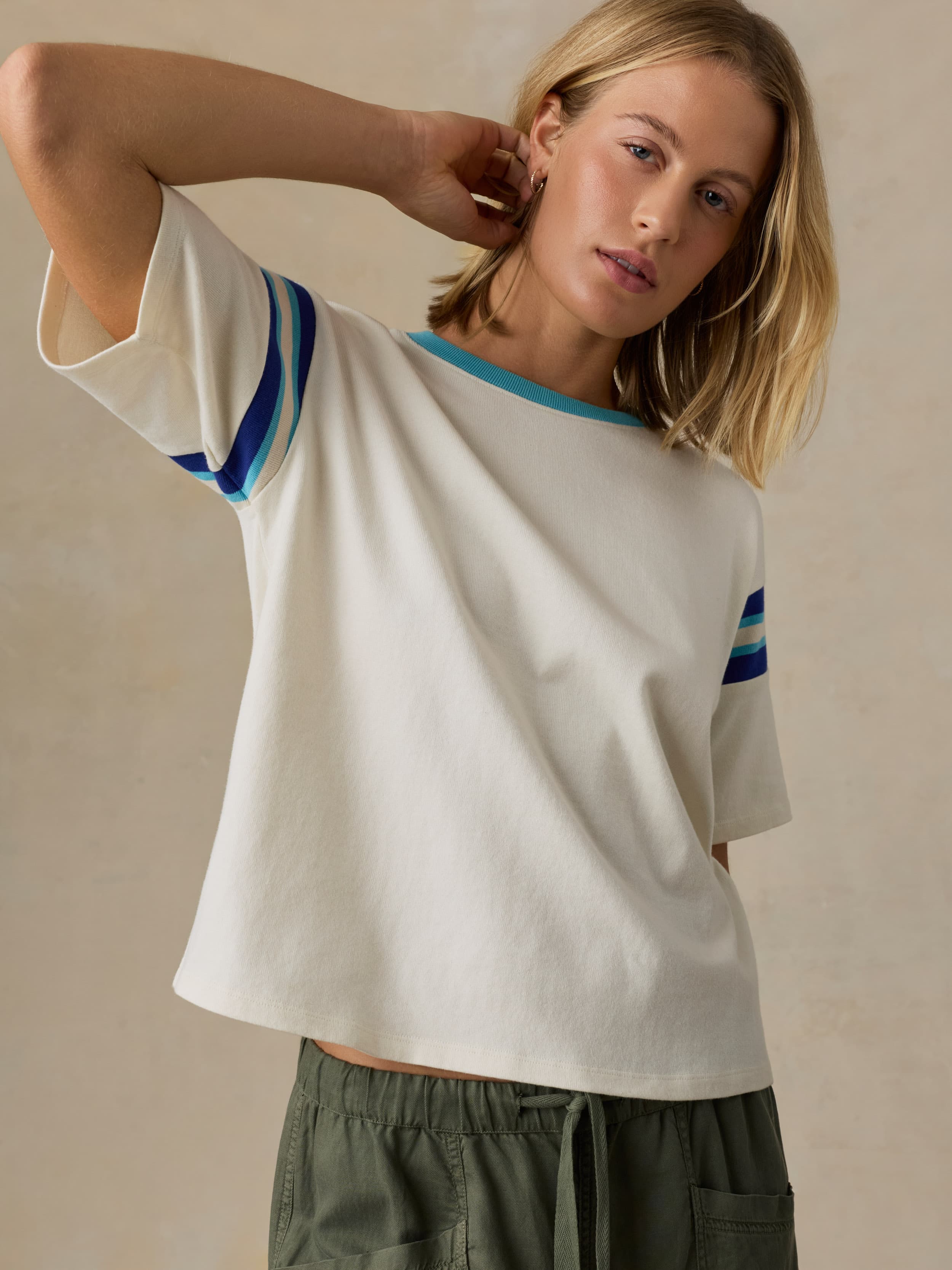 Sport Jersey Throwback Tee - Seaside Varsity | Faherty Brand