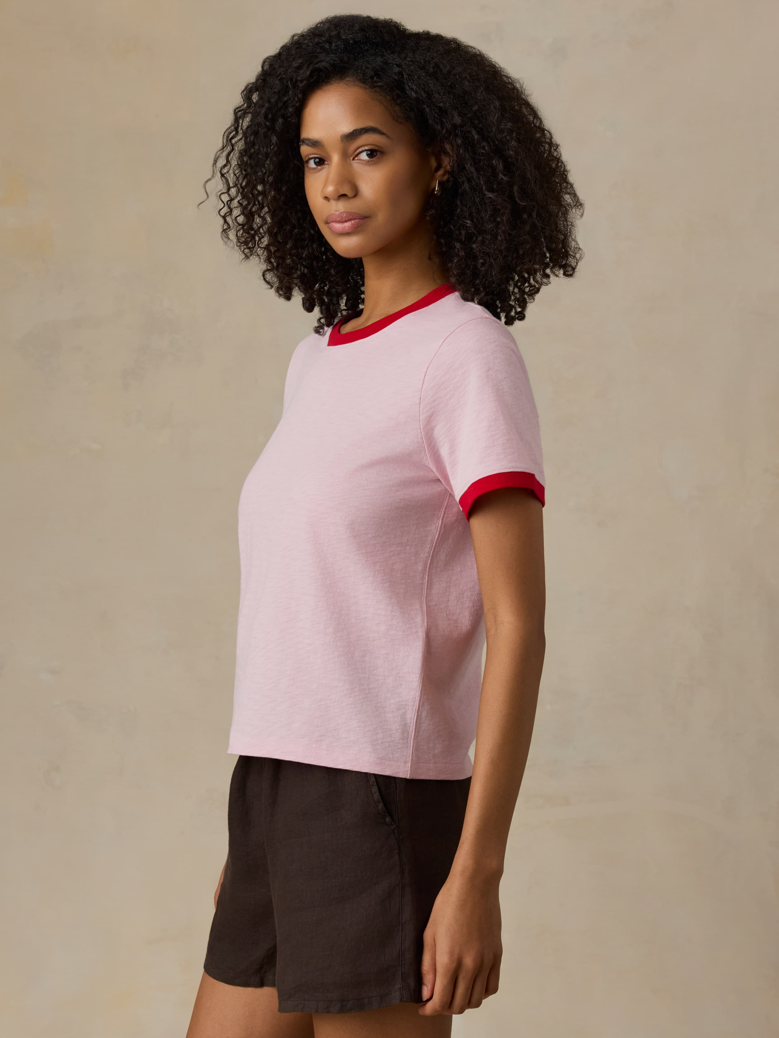 Sunwashed Regenerative Tee - Vintage Rose | Faherty Brand