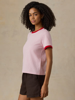 Sunwashed Regenerative Tee - Vintage Rose