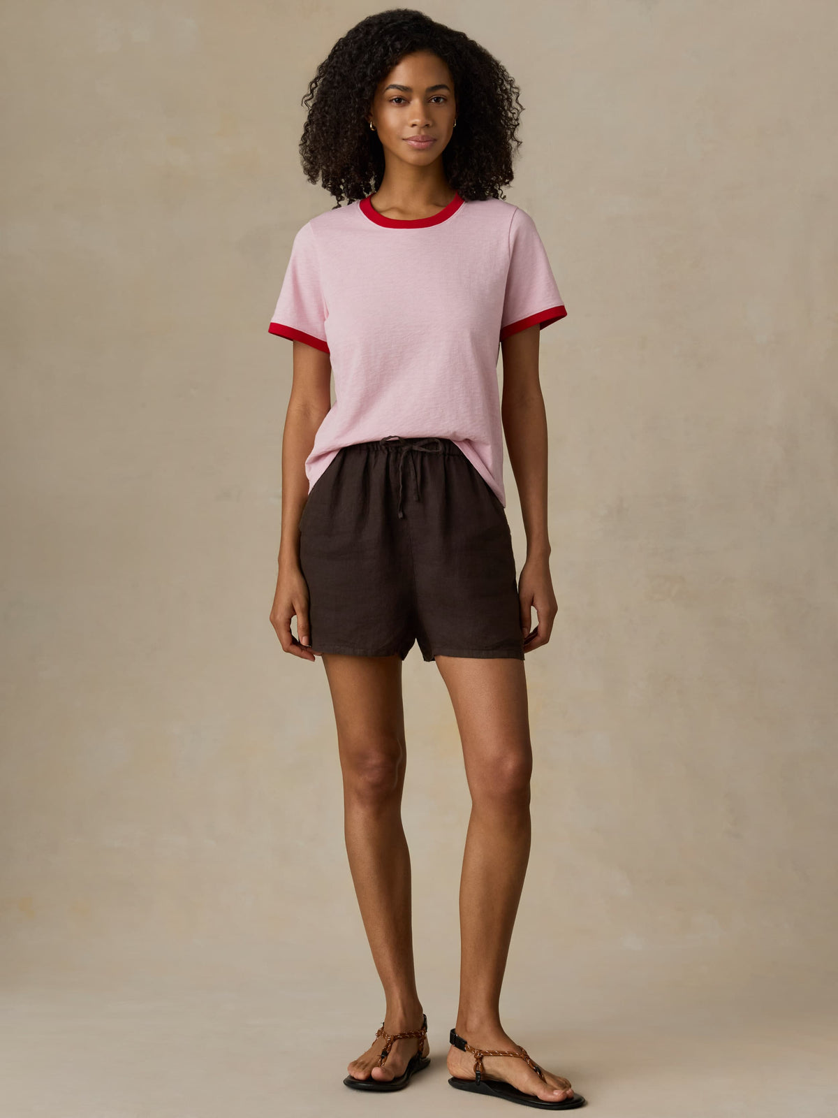  | Sunwashed Regenerative Tee - Vintage Rose | Faherty Brand, image 2 of 6