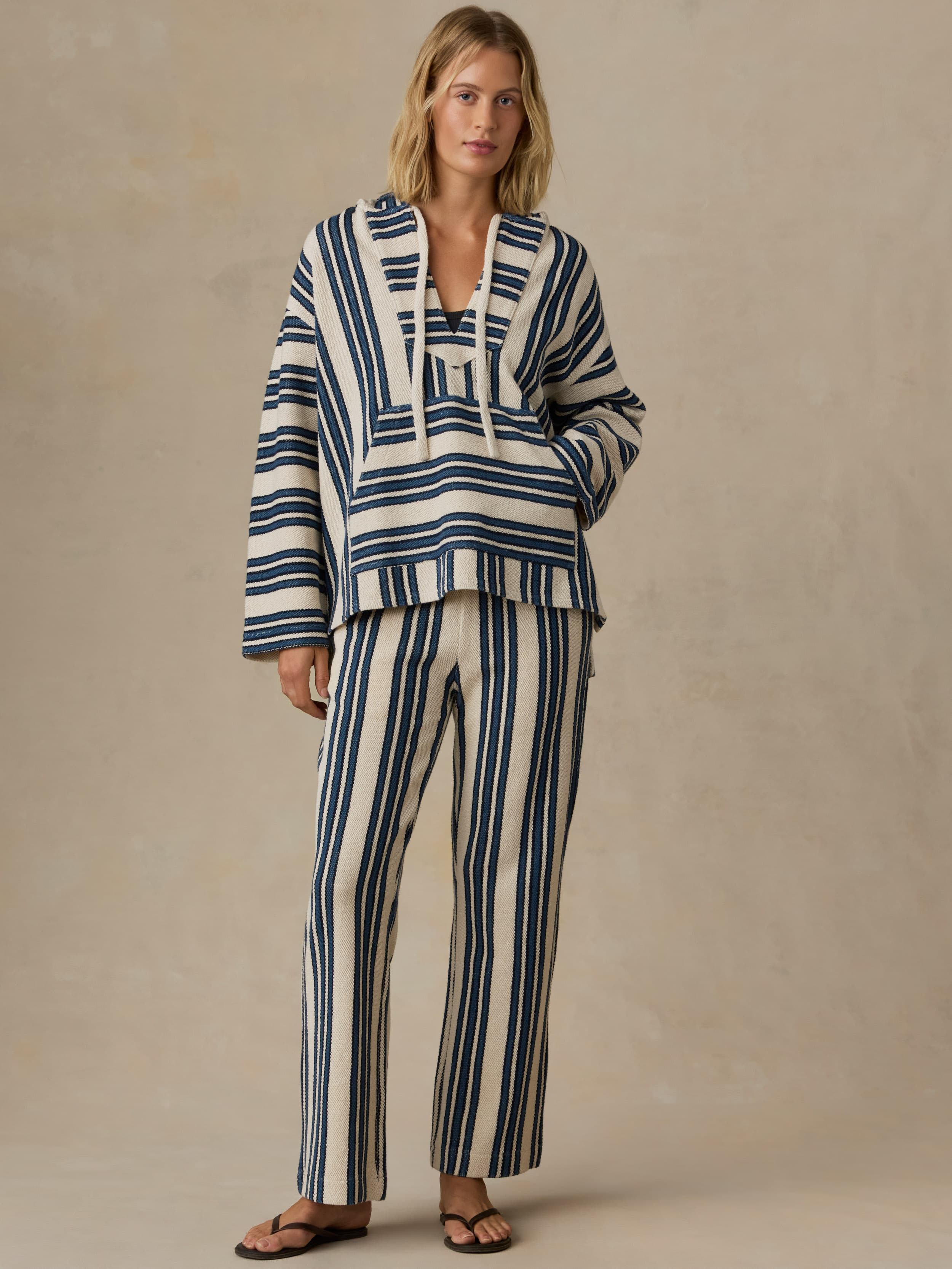 Baja Hoodie - Kingfisher Stripe | Faherty Brand