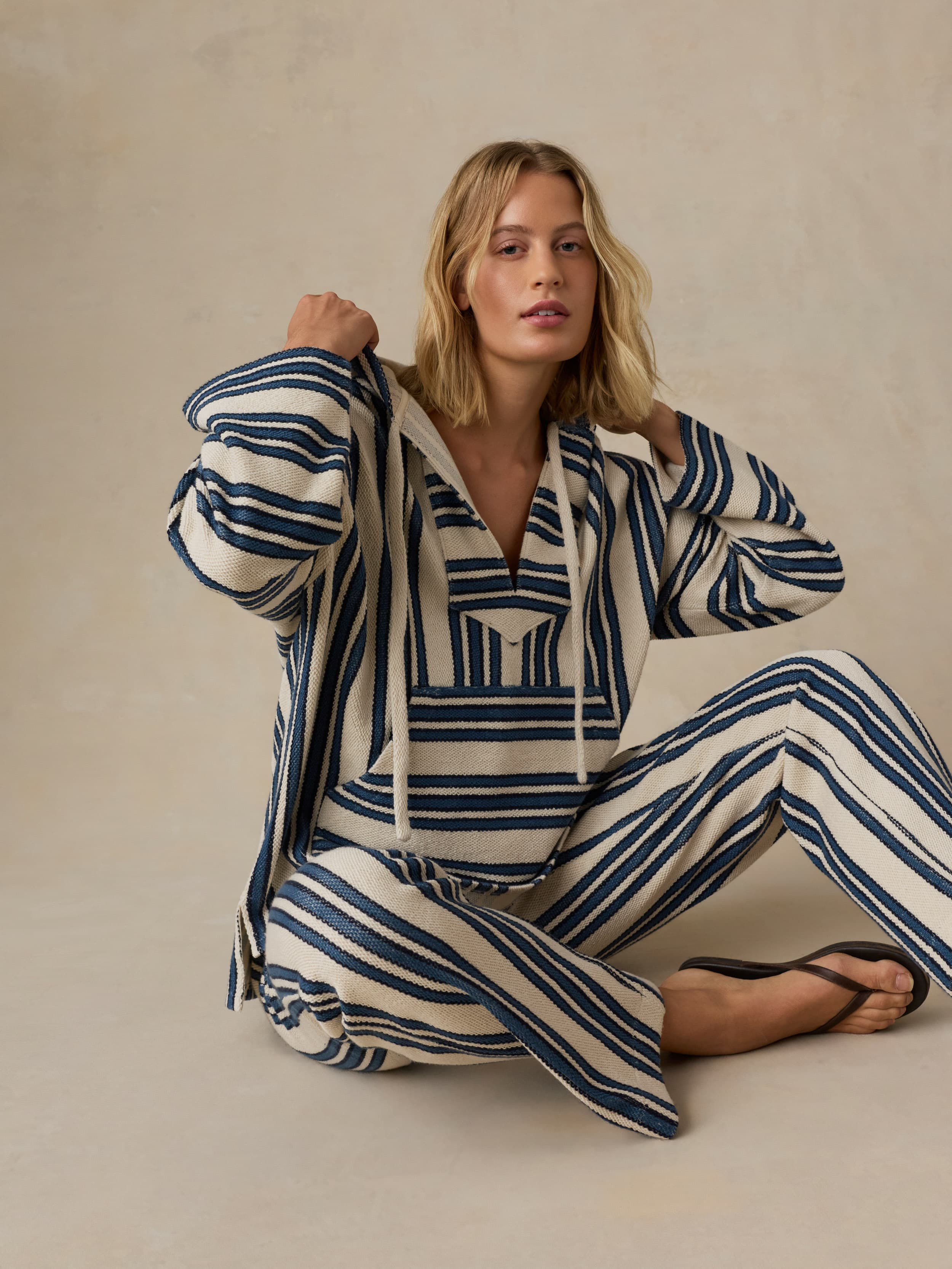 Baja Hoodie - Kingfisher Stripe | Faherty Brand