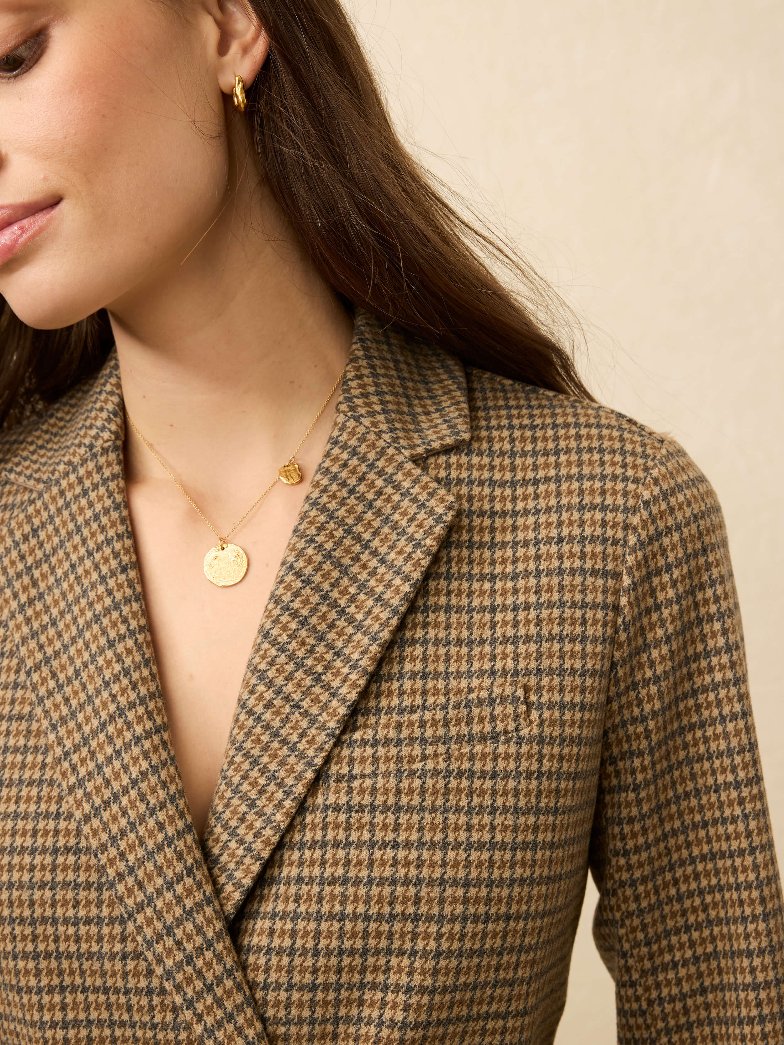 Inlet Knit Double Breasted Blazer - Rockhill Houndstooth | Faherty Brand