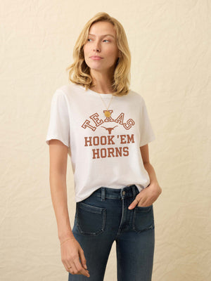 University of Texas Sunwashed Essential Tee - White