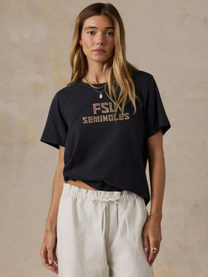 Florida State University Sunwashed Essential Tee - Washed Black