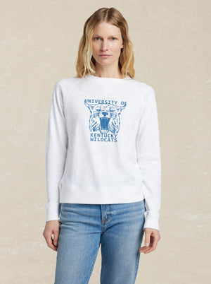 University of Kentucky Sunwashed Organic Crewneck - White