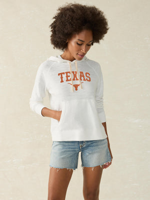 University of Texas Sunwashed Organic Hoodie - White