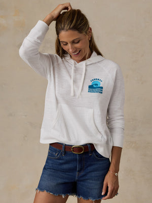 Faherty x Surfrider Sunwashed Organic Hoodie - White