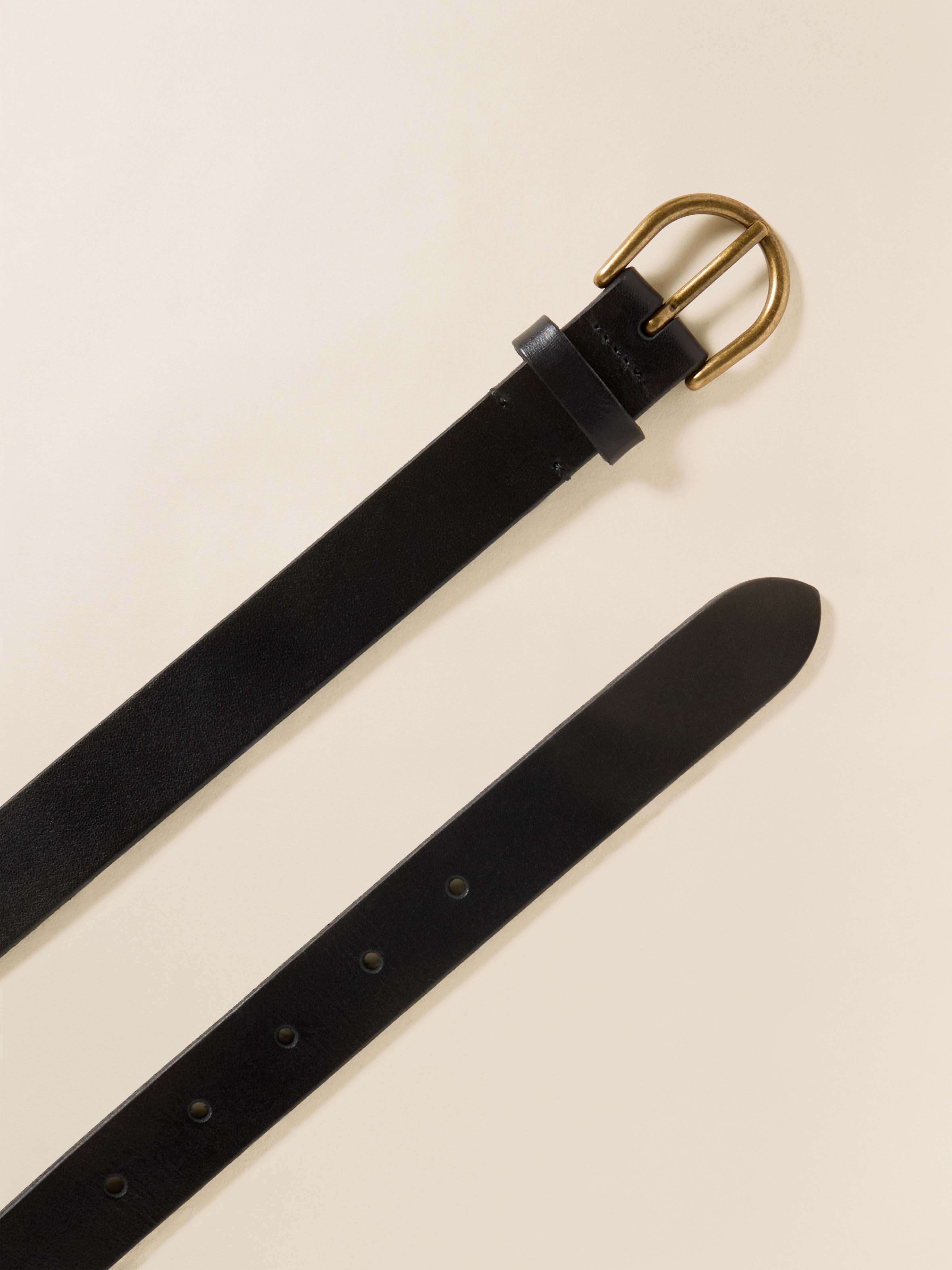 East End Leather Belt - Black | Faherty Brand