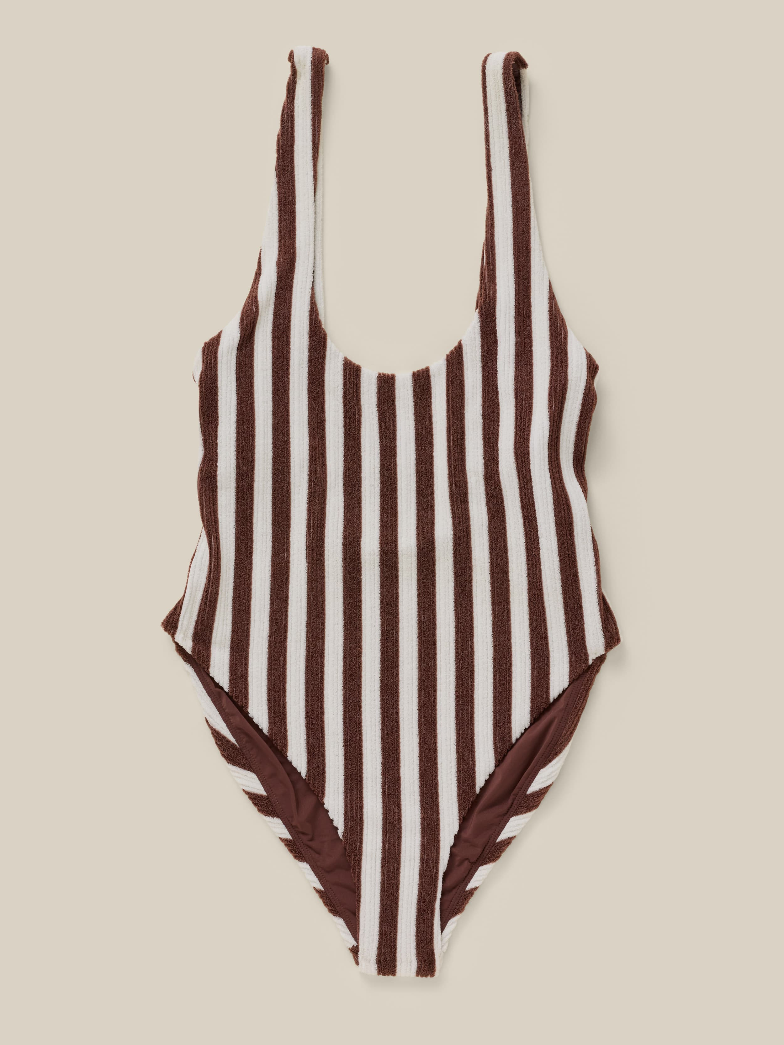 Wavebreak One Piece - Mini Cocoa Stripe | Faherty Brand