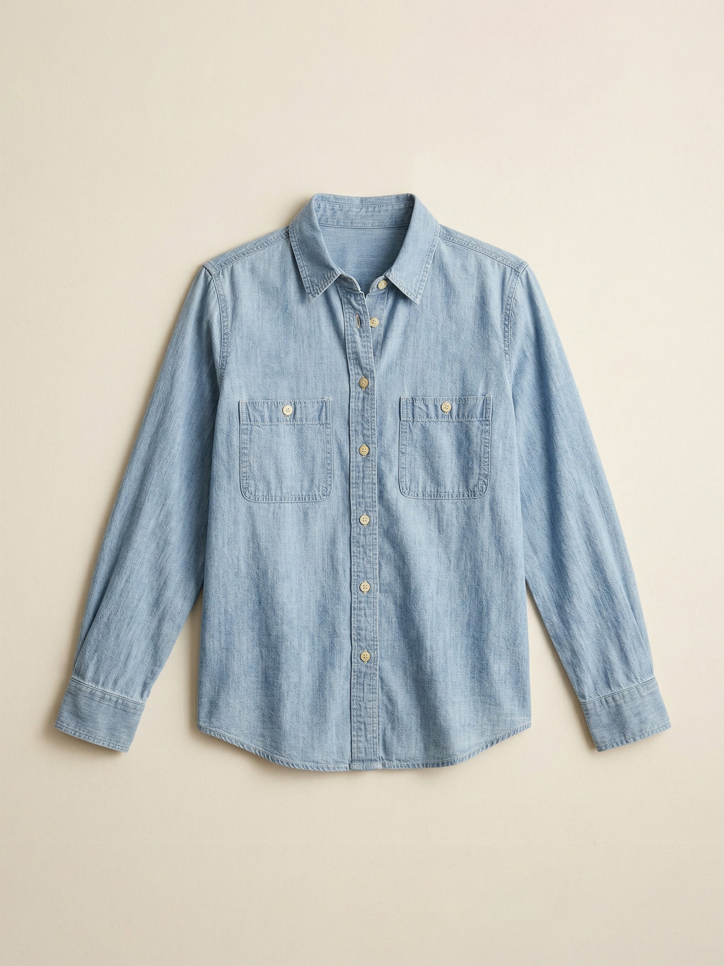 Tried & True Chambray Classic Shirt - Mid Wash | Faherty Brand