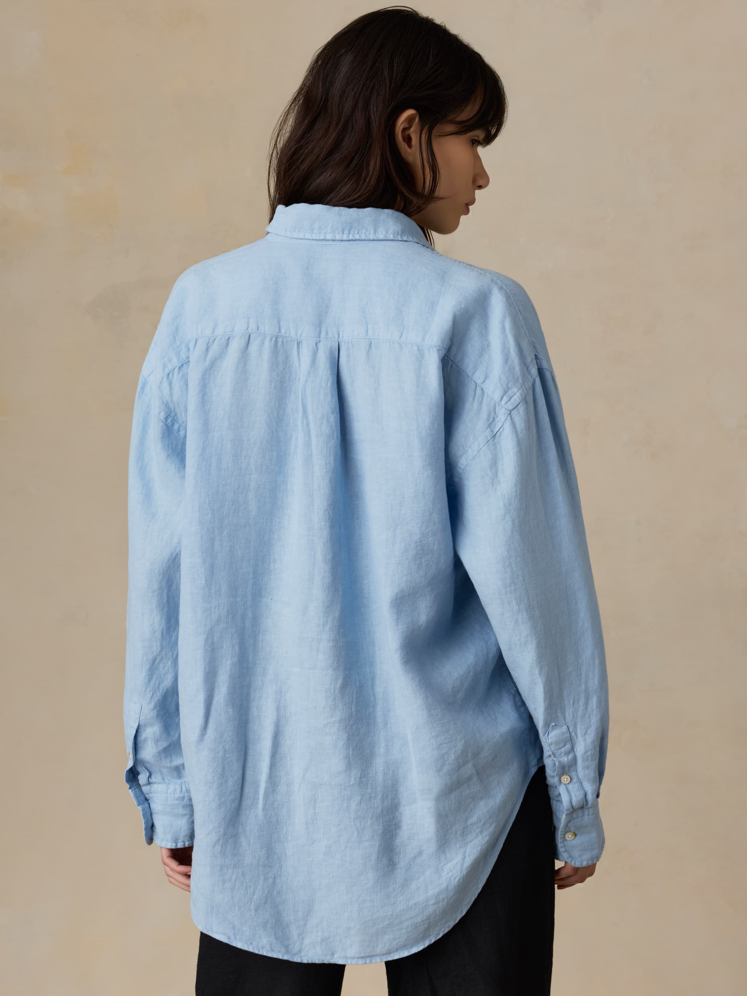 Laguna Linen Relaxed Shirt - Chambray Blue | Faherty Brand