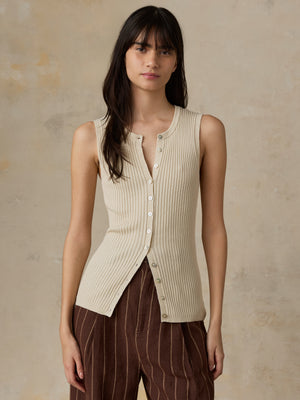 Miramar Linen Cami Cardigan - Summer Sand