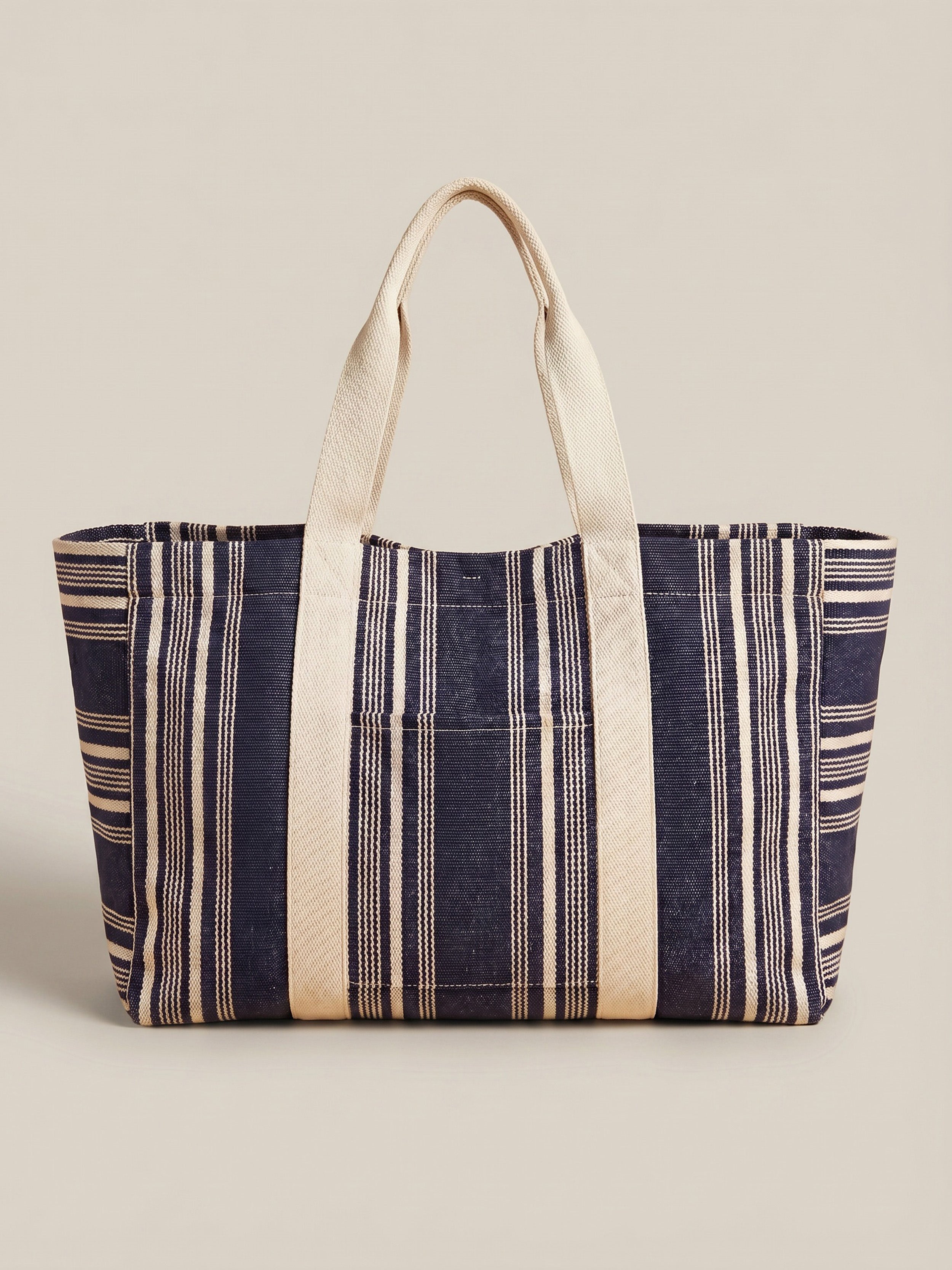 Dune Stripe Beach Tote - Peacoat | Faherty Brand
