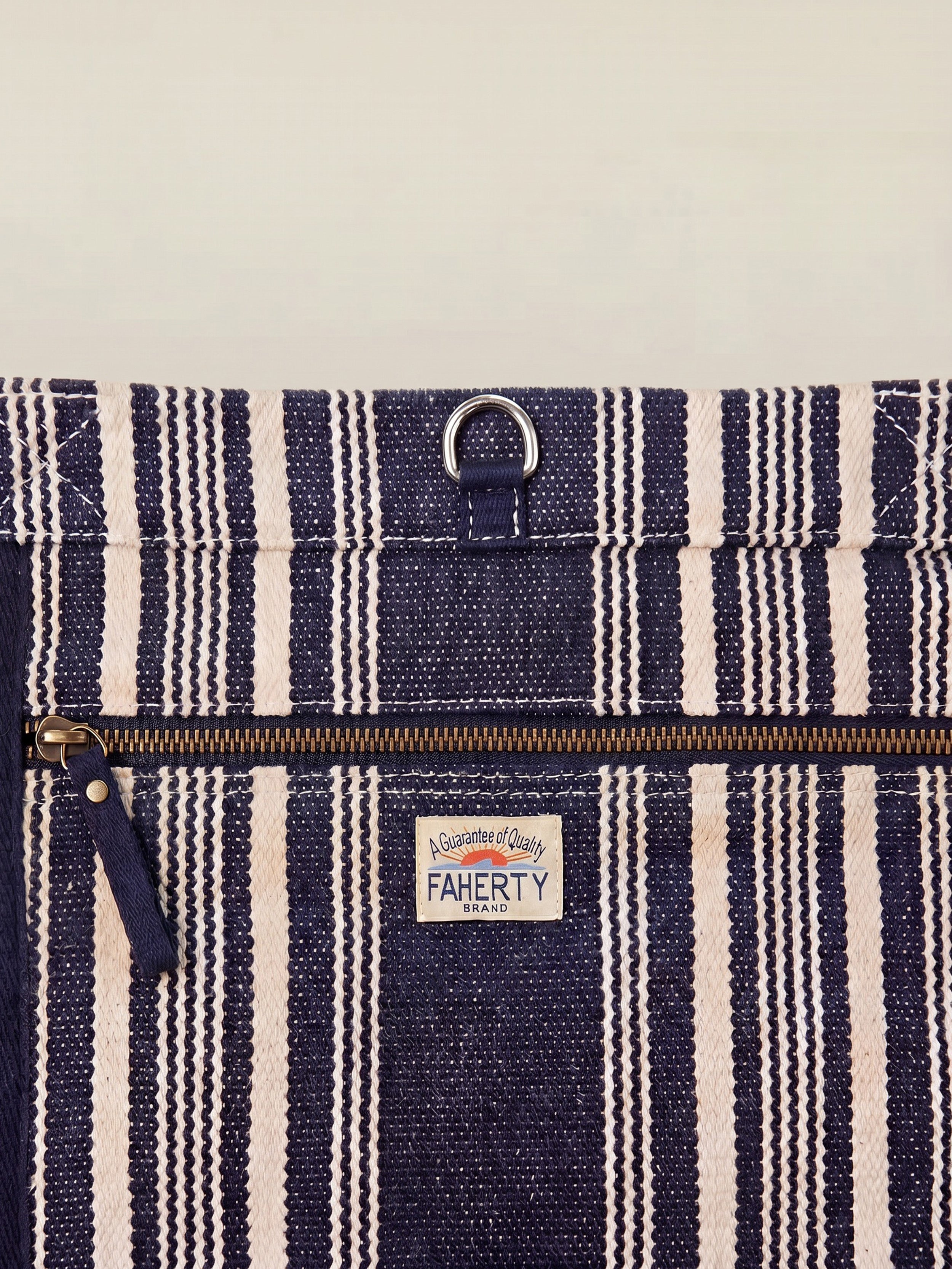 Dune Stripe Beach Tote - Peacoat | Faherty Brand