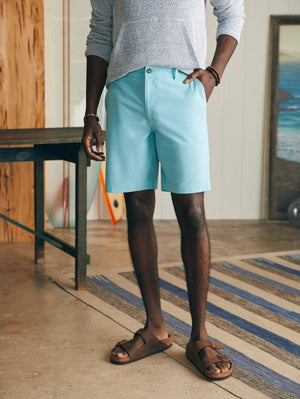 Belt Loop All Day Shorts (9") - Turquoise Sky