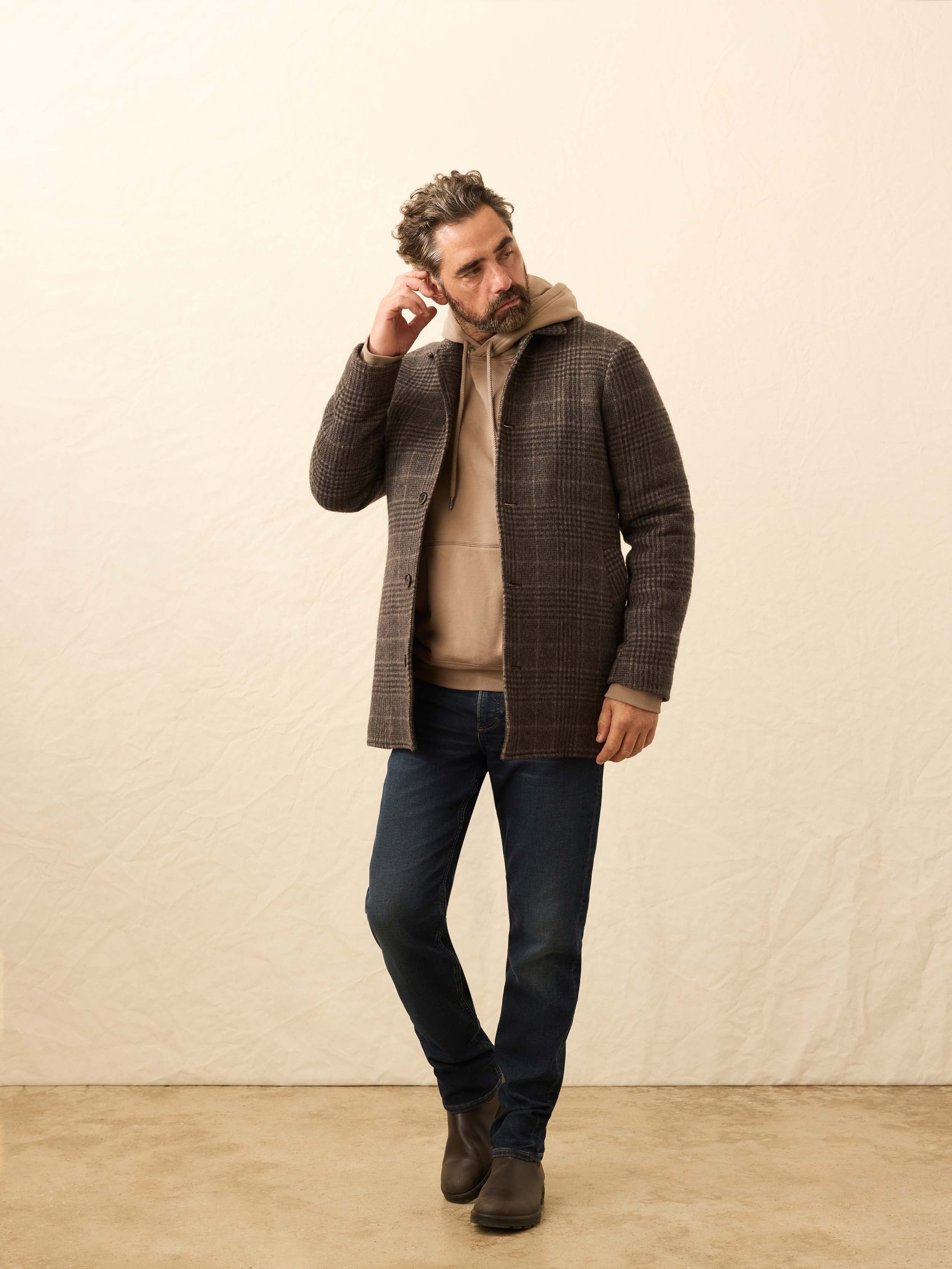 Lighthouse Jacket - Grey Waves Plaid | Faherty Brand