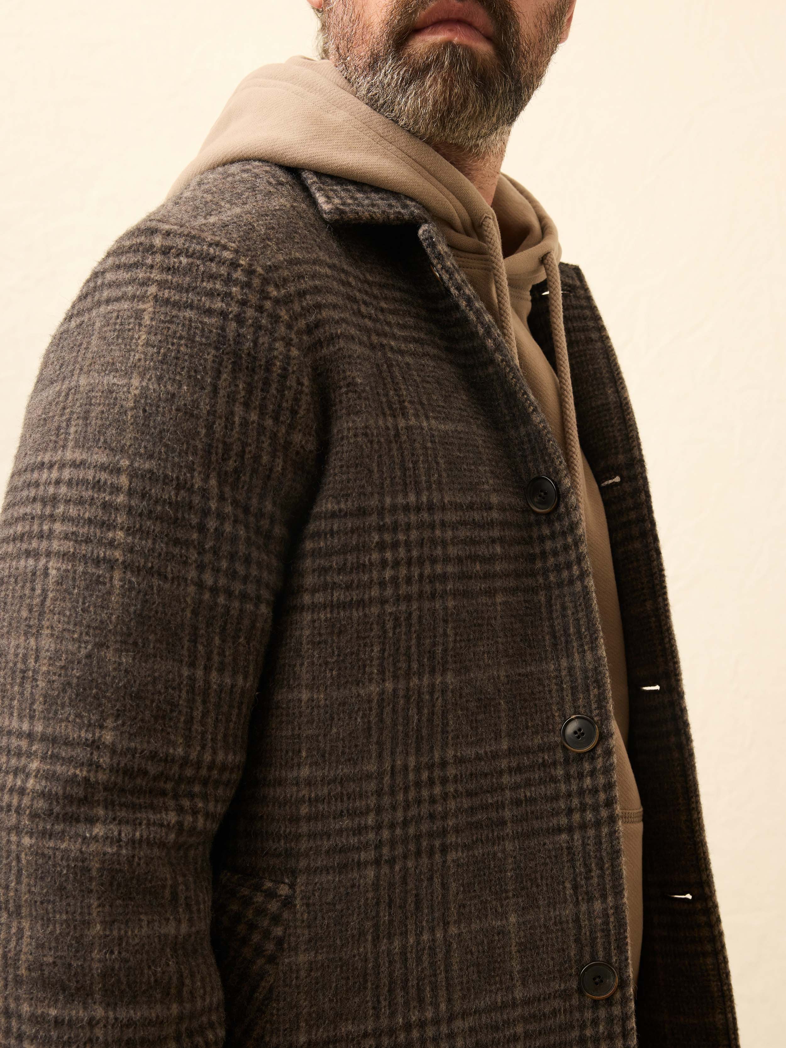 Lighthouse Jacket - Grey Waves Plaid | Faherty Brand
