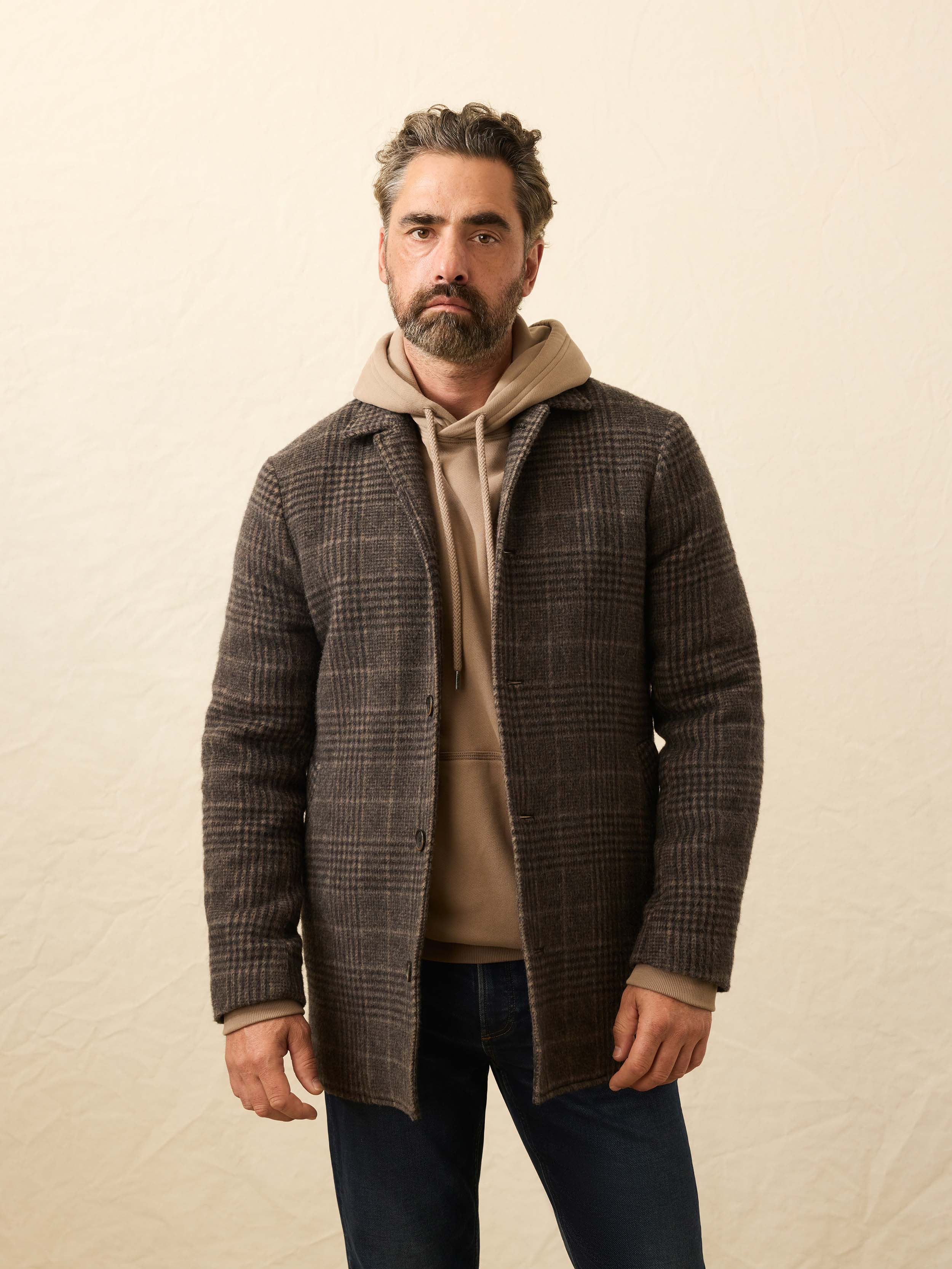 Lighthouse Jacket - Grey Waves Plaid | Faherty Brand