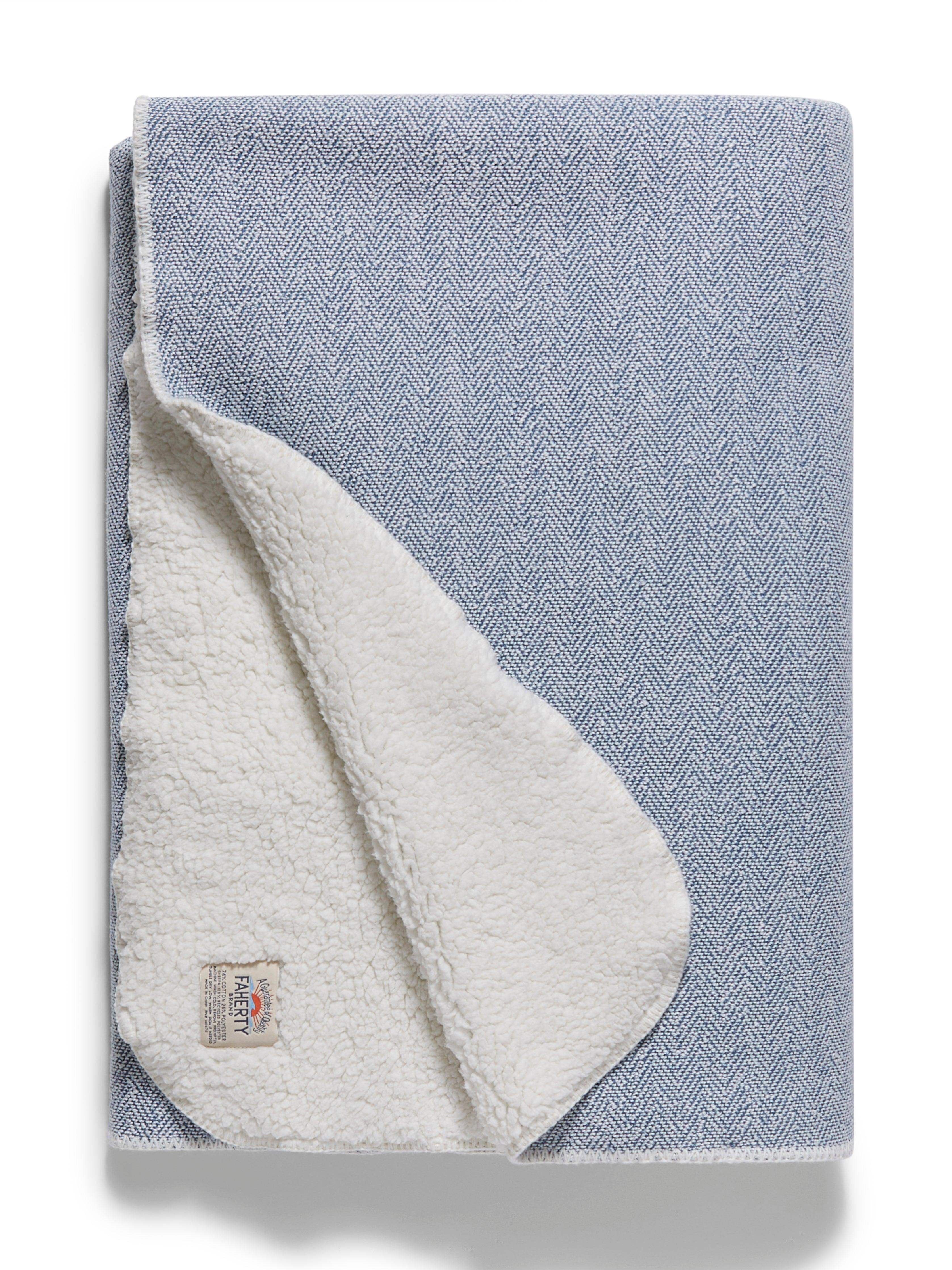 Whitewater High Pile Fleece Blanket - Whitewater | Faherty Brand