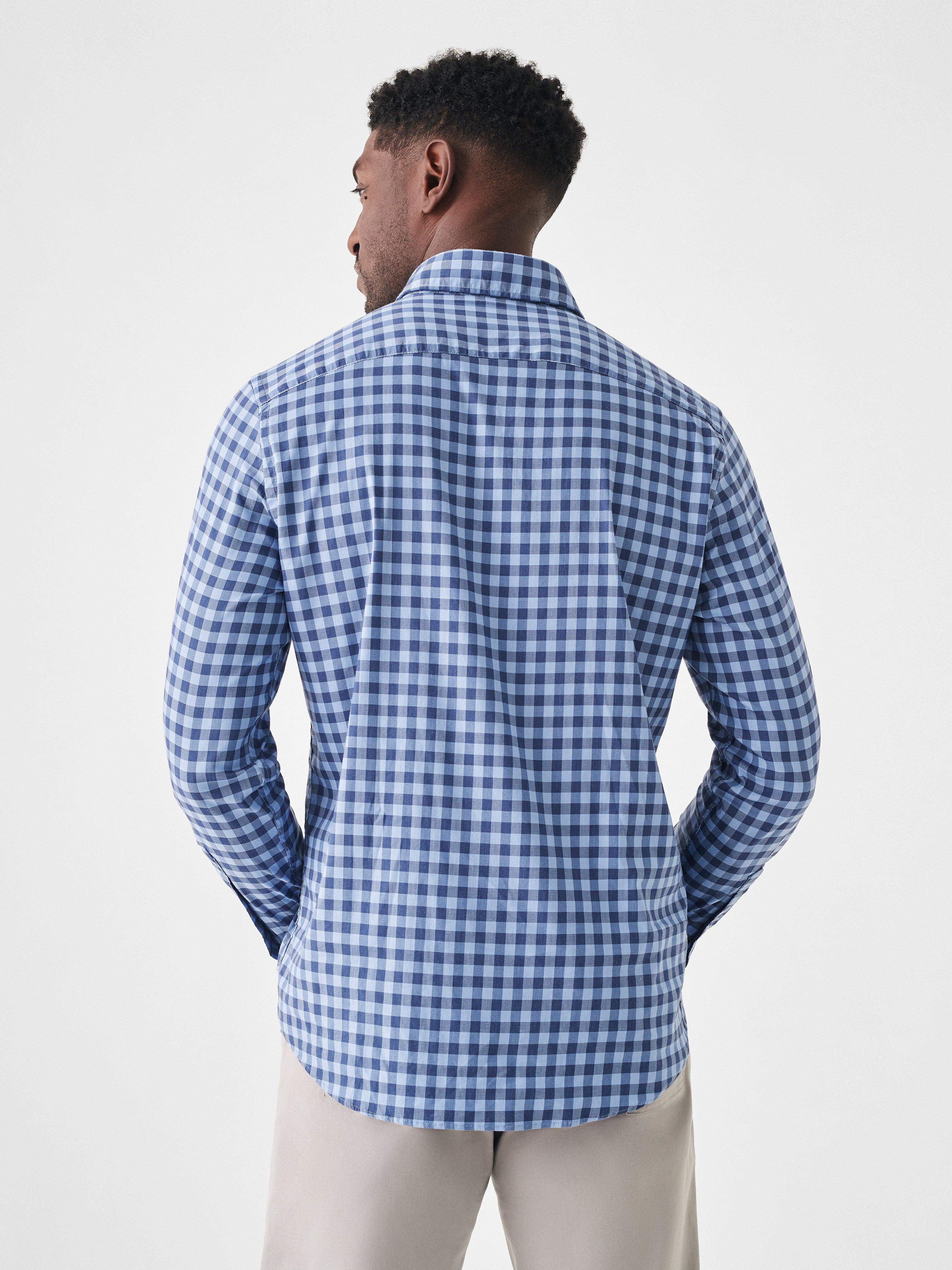 The Movement Shirt - Navy Skies Check